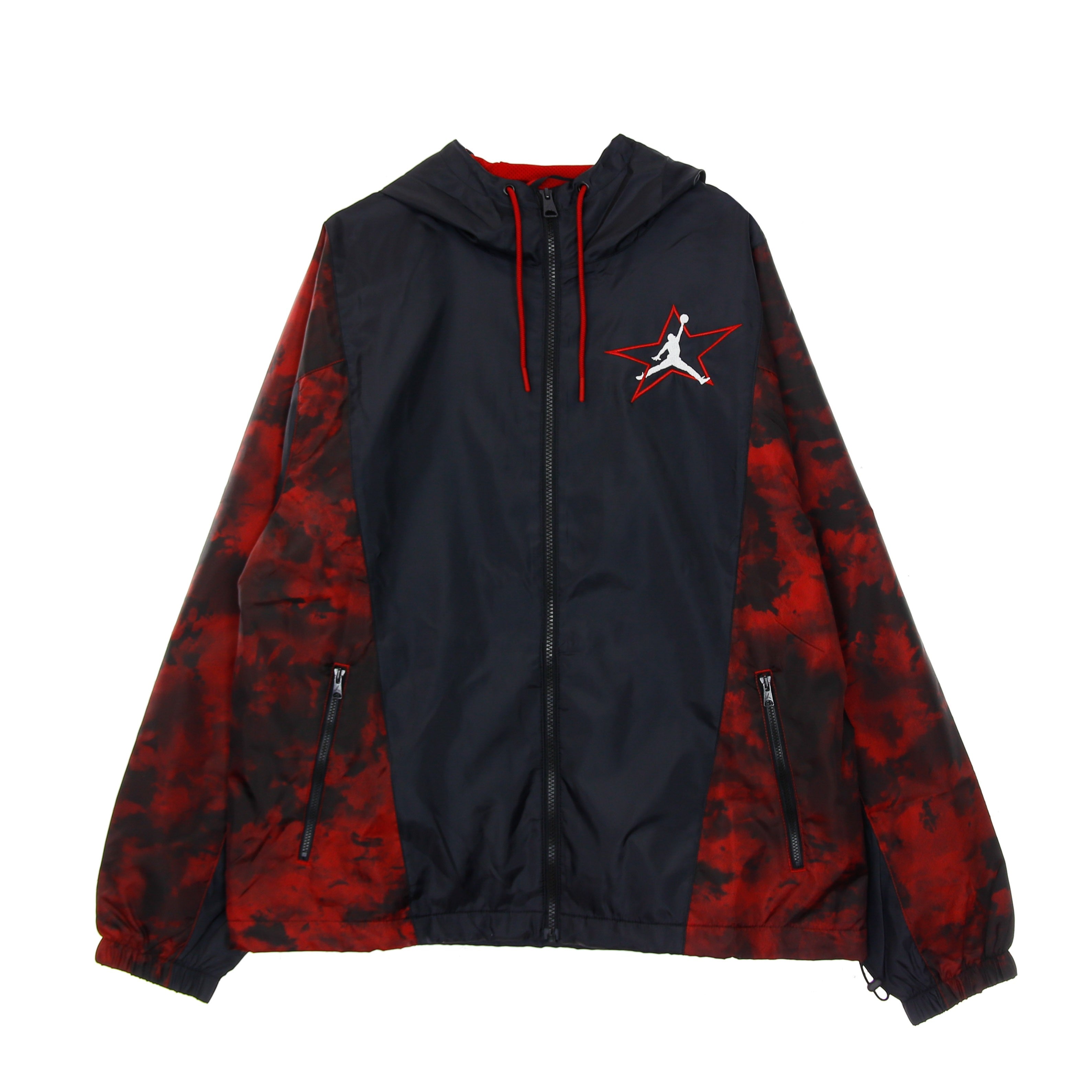 MJ Aj6 Lightweight Jacket Men's Windbreaker Black/gym Red