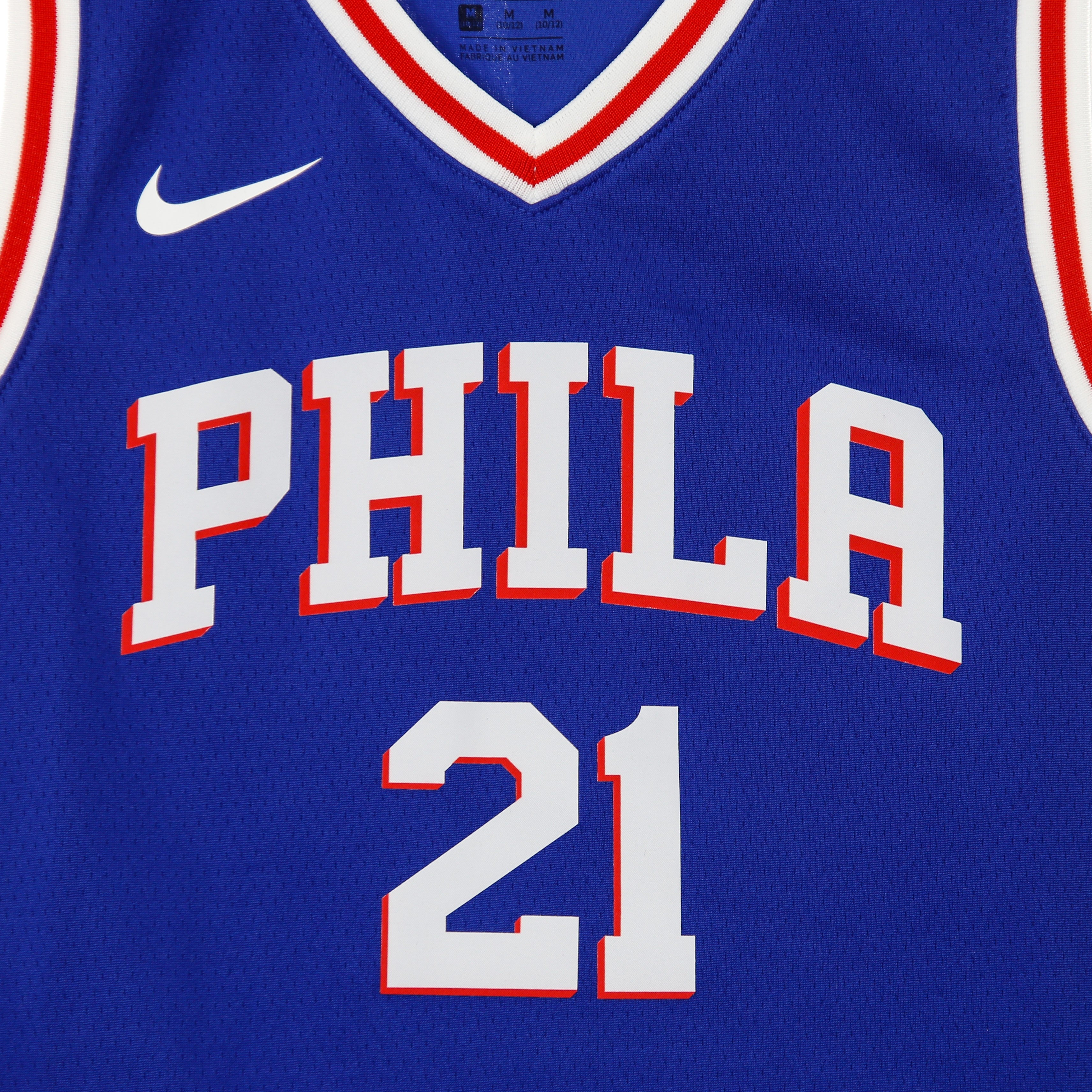 Basketball Tank Top Boy Nba Swingman Jersey Icon Edition No 21 Joel Embiid Phi76e Original Team Colors