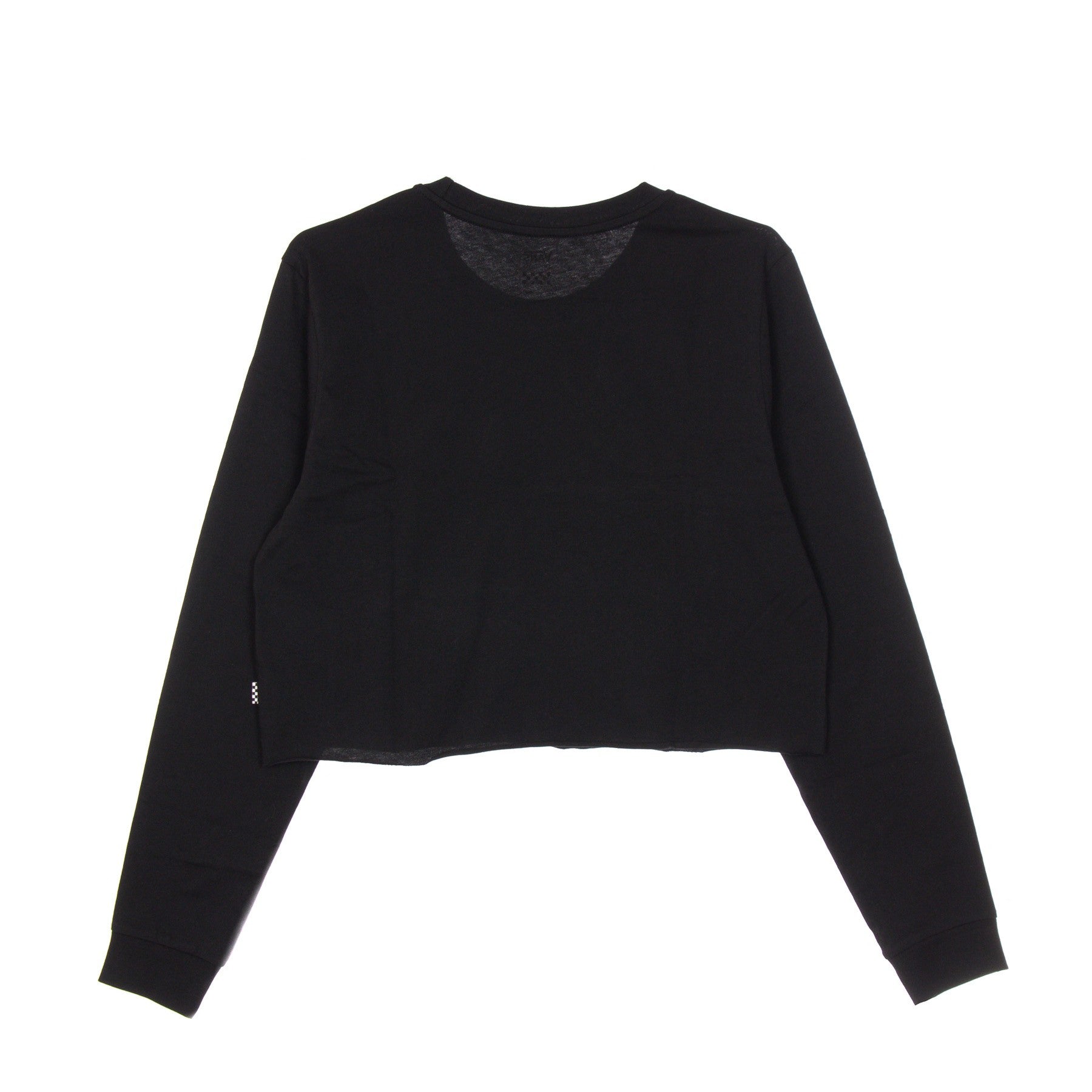 Vans, Maglietta Manica Lunga Corta Donna Junior V L/s Crop, Black