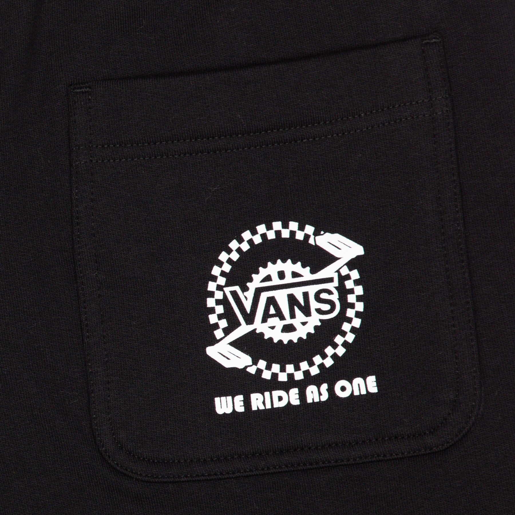 Pantalone Corto Tuta Felpato Uomo Vans Fleece Short X Se Bikes Black