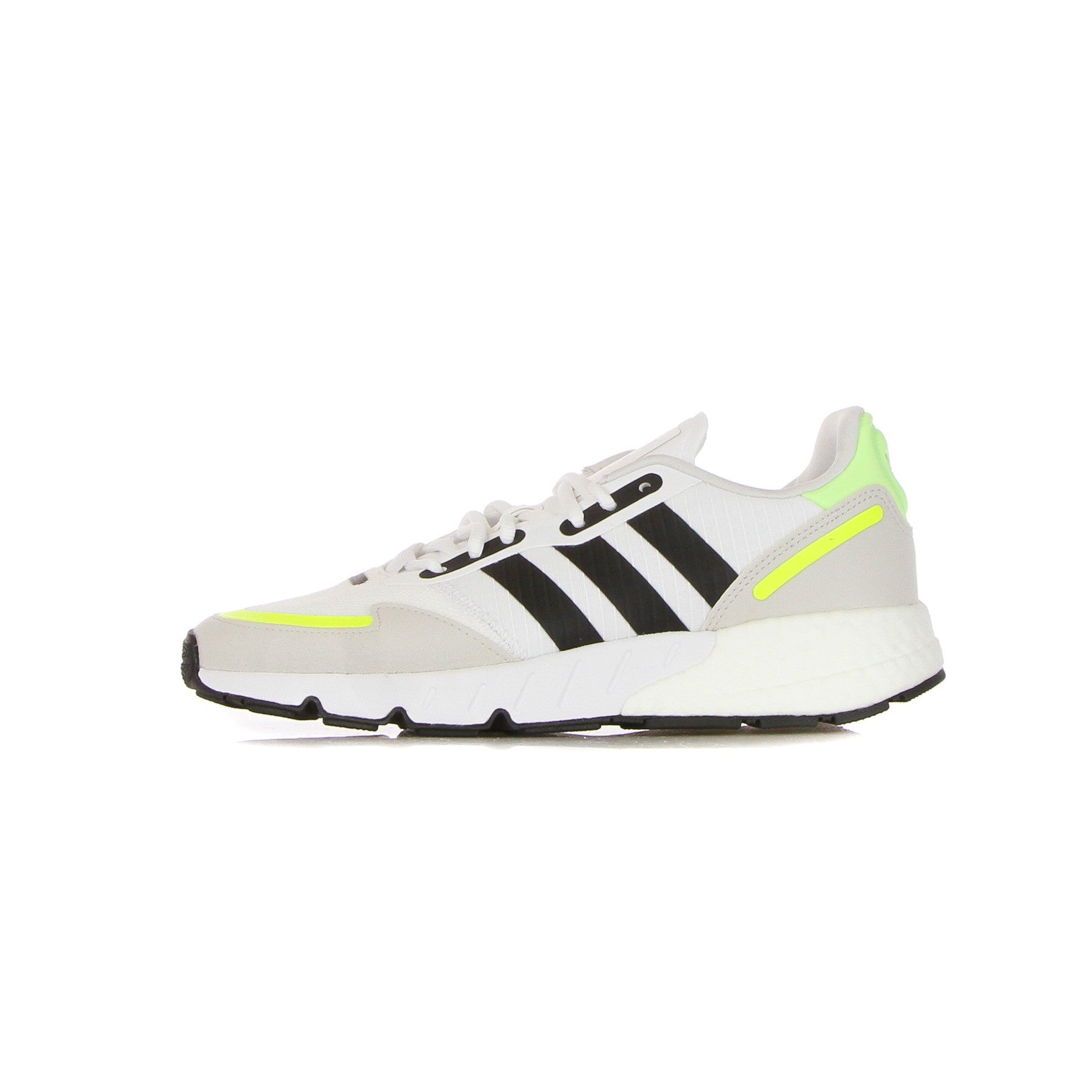 Adidas, Scarpa Bassa Uomo Zx 1k Boost, Cloud White/core Black/solar Yellow