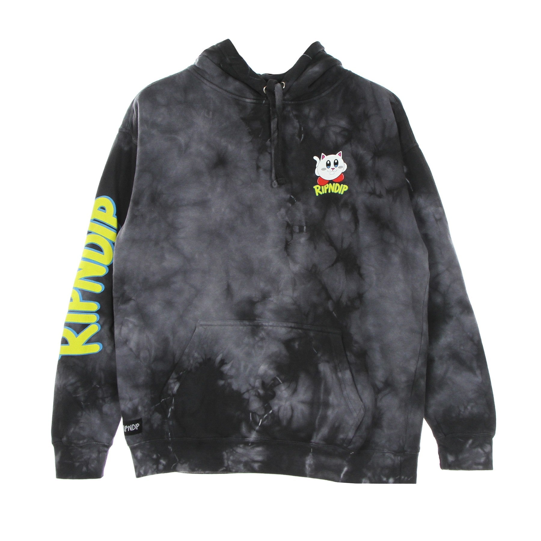 Felpa Cappuccio Uomo Nermby Hoodie Black Lighting Wash