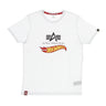 Alpha Industries, Maglietta Uomo Hot Wheels Flag Tee, White