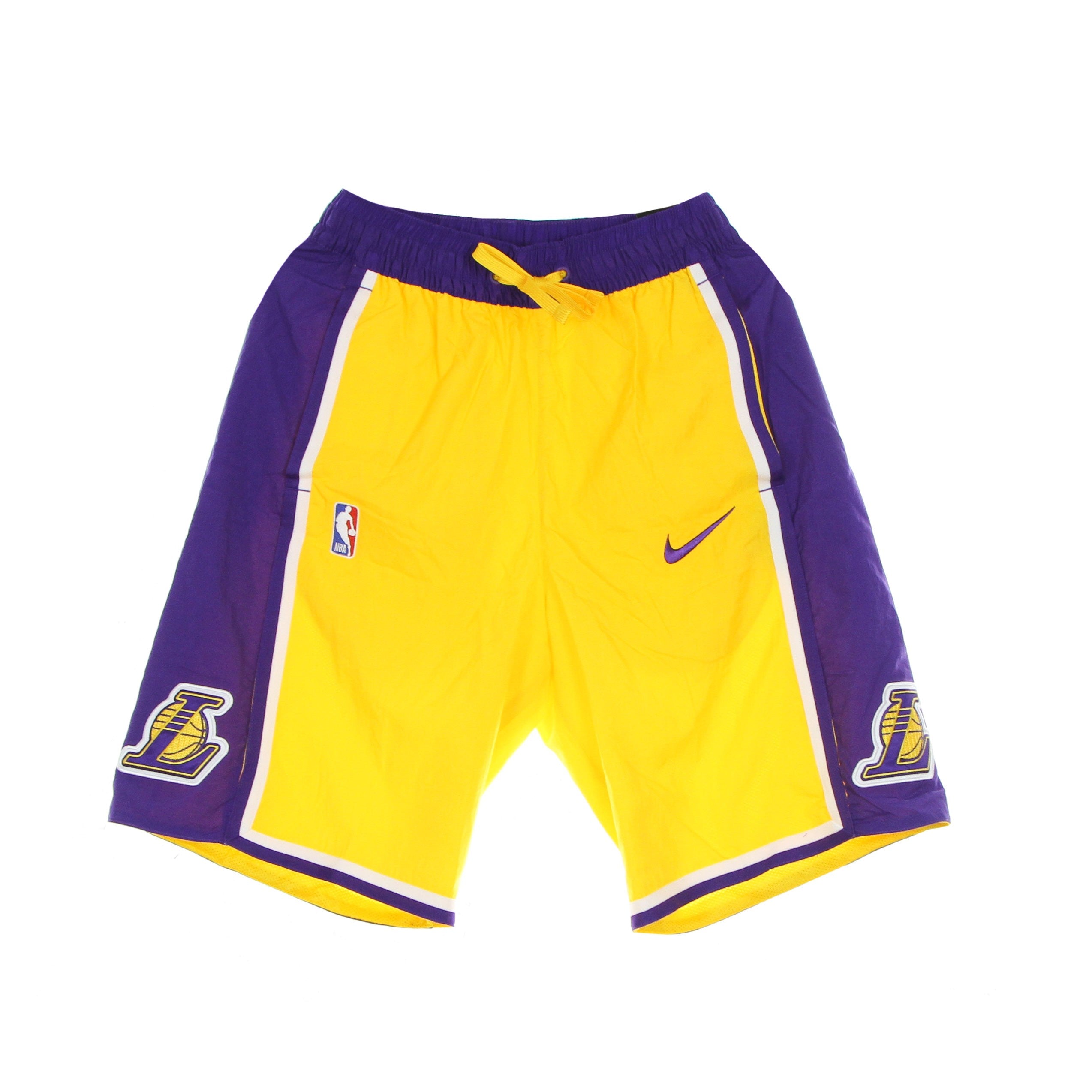 Costume Bermuda Uomo Nba Short Courtside Heritage Loslak Amarillo/field Purple/white