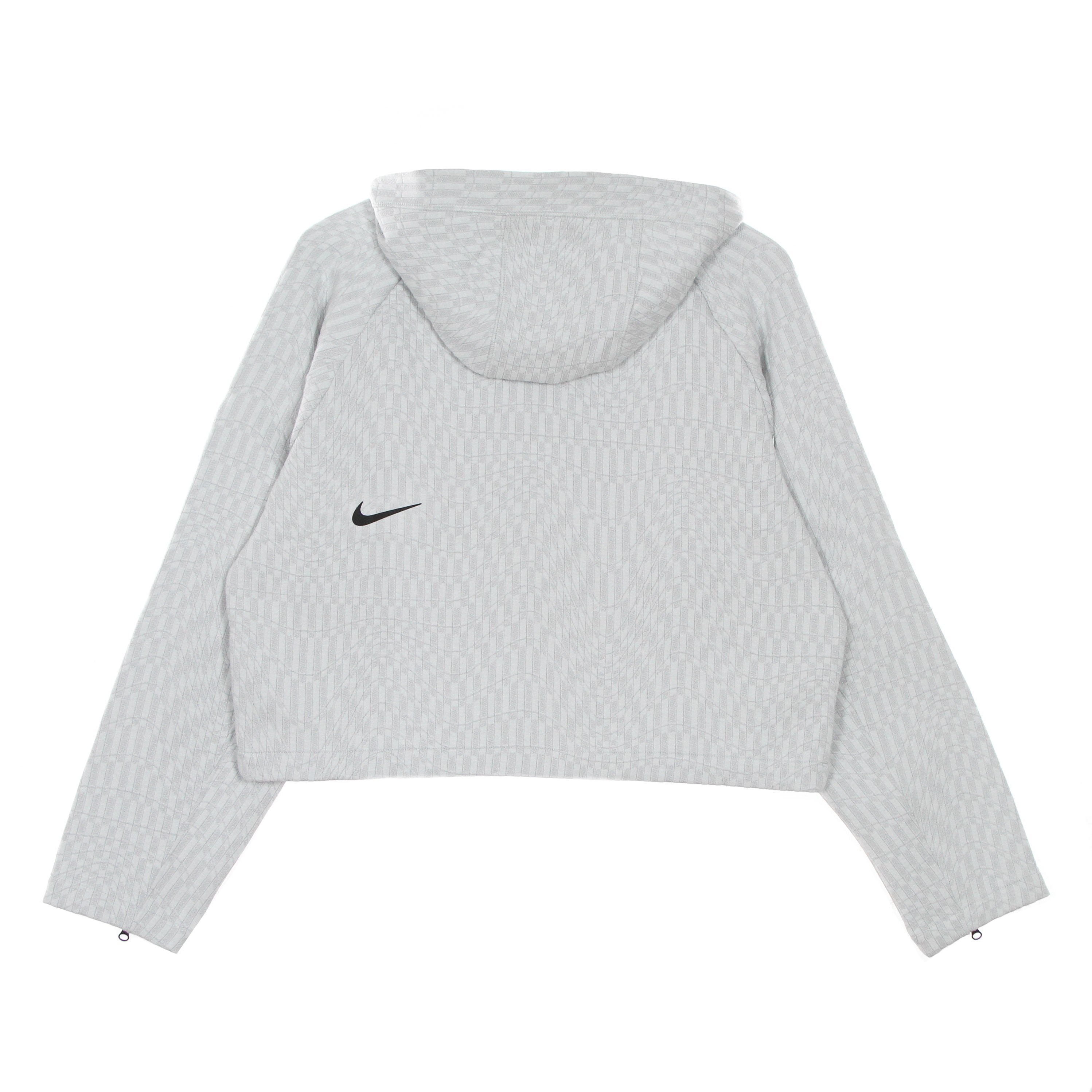 Nike, Felpa Leggera Cappuccio Donna W Sportswear Tech Pack Hoodie All Over Jacquard, 