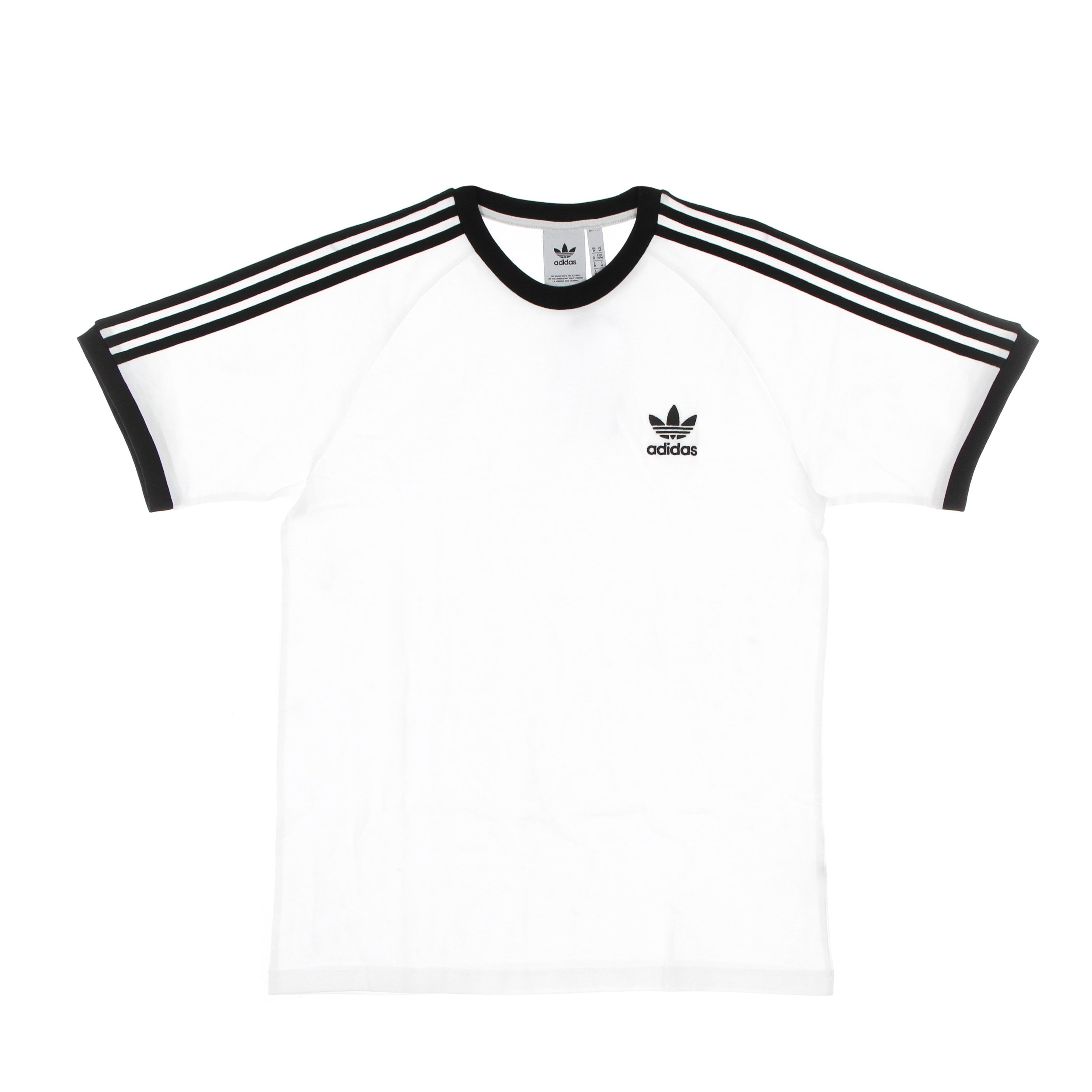 Adidas, Maglietta Uomo 3 Stripes Tee, White