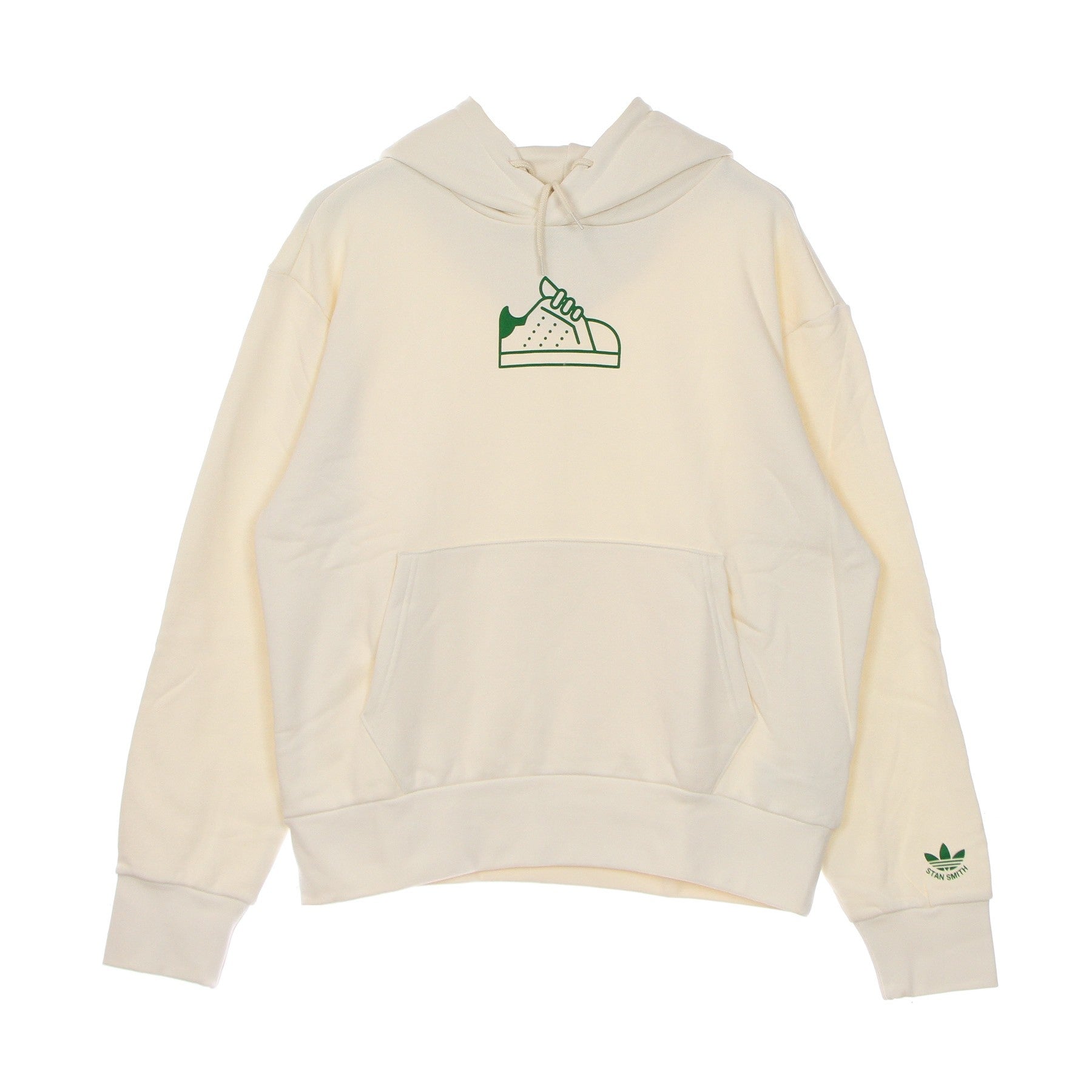 Sudadera con capucha ligera Stan Smith sudadera no teñida blanca