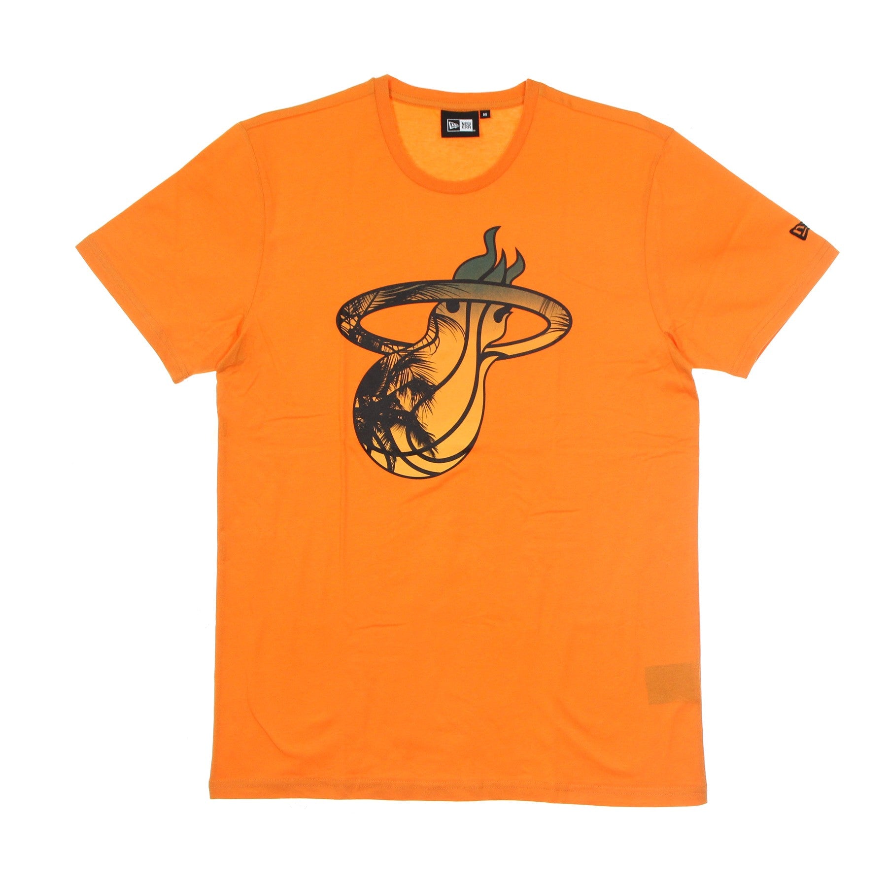 New Era, Maglietta Uomo Nba Coastal Heat Infill Tee Miahea, Orange