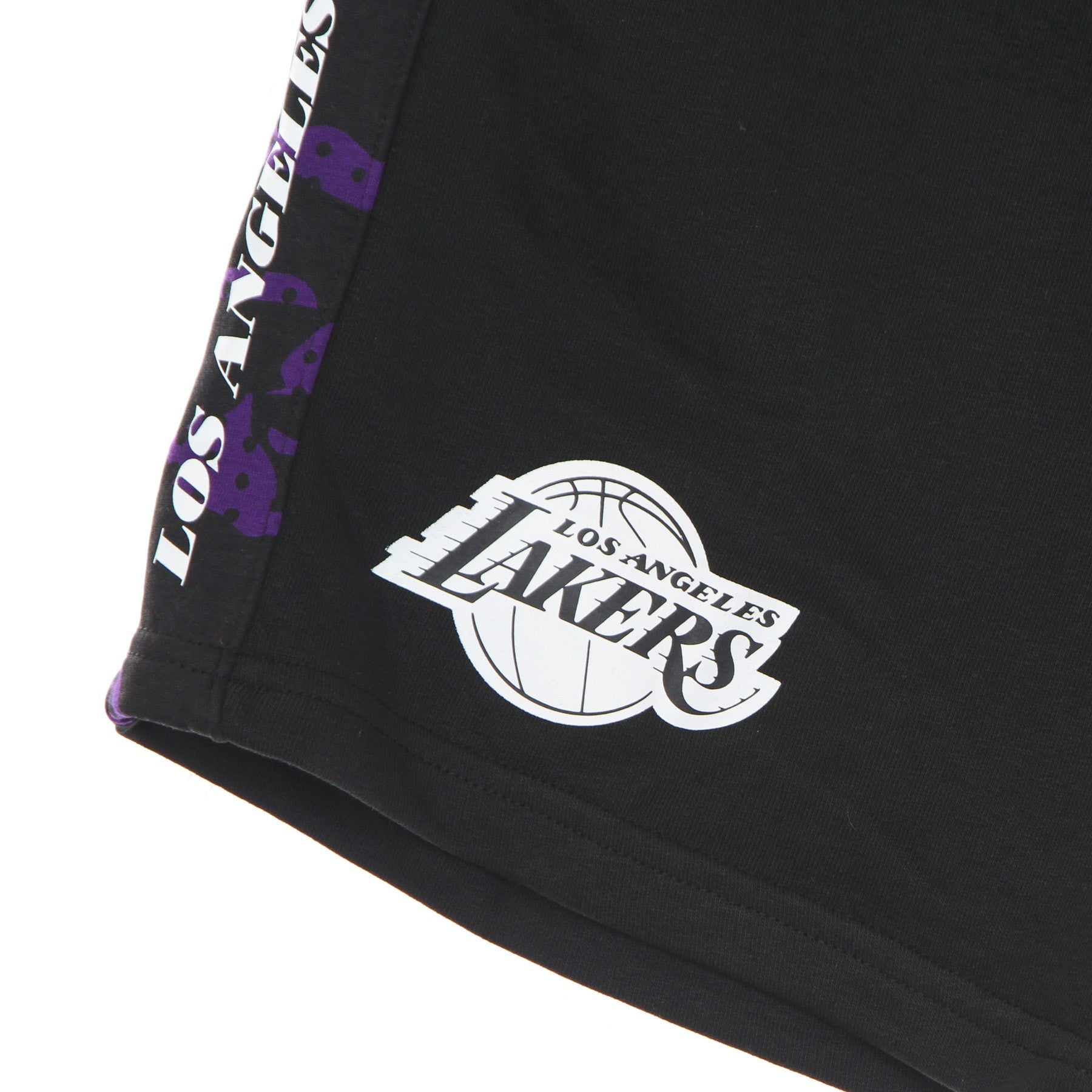 New Era, Pantalone Corto Tuta Uomo Nba Print Panel Short Loslak, 