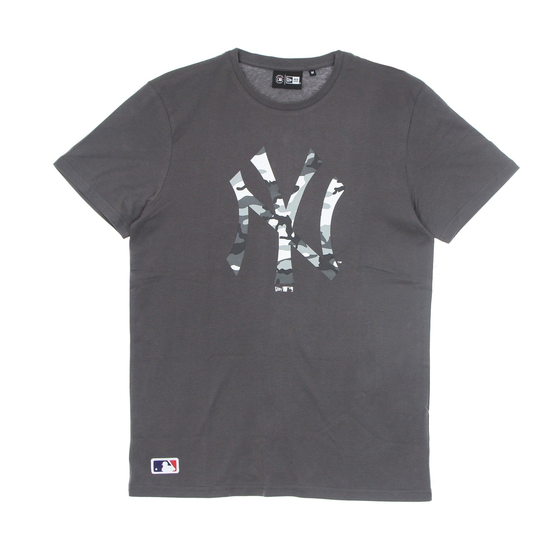 New Era, Maglietta Uomo Mlb Camo Tee Neyyan, Graphite/urban Camo