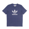 Adidas, Maglietta Uomo Classics Trefoil T-shirt, Crew Blue/white