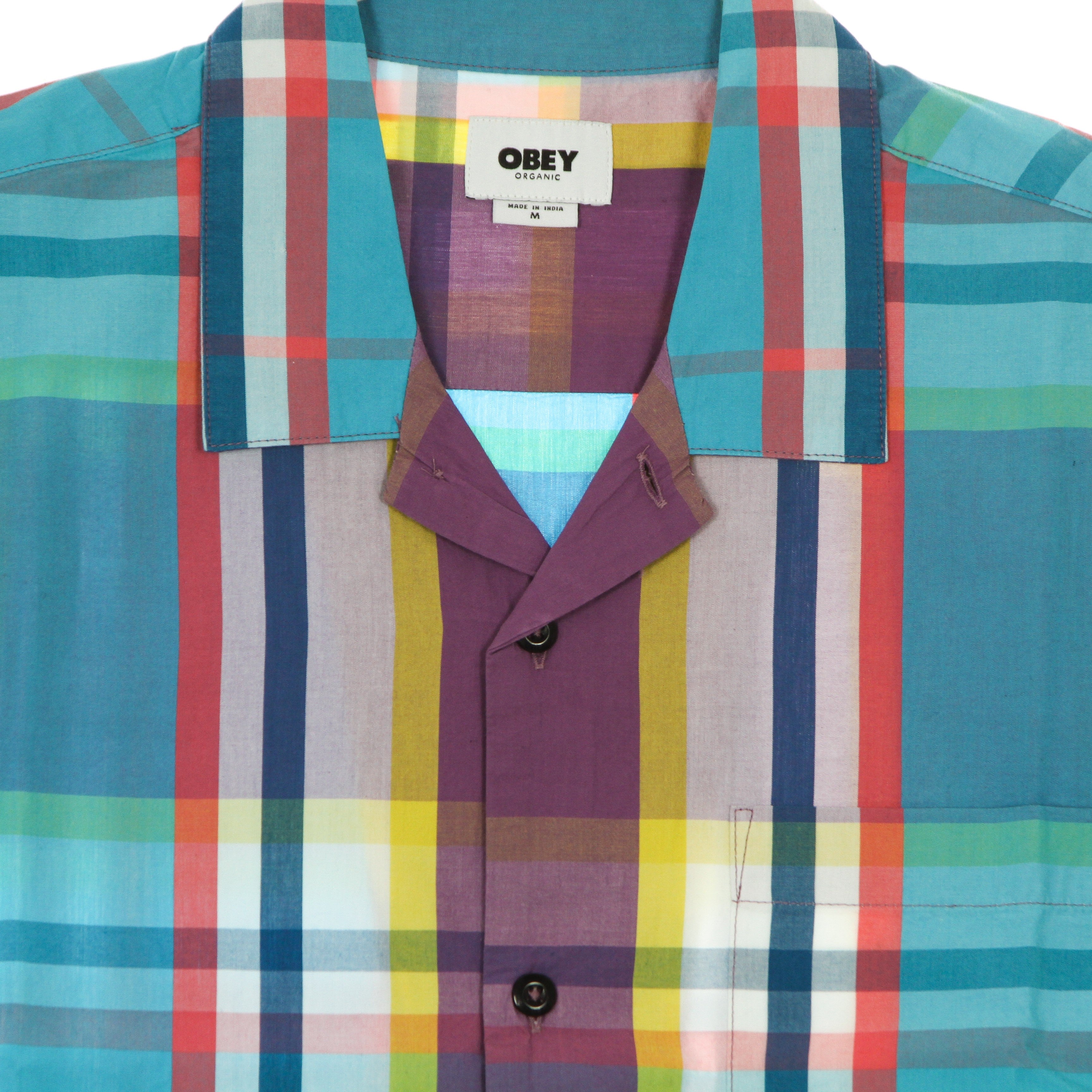 Obey, Camicia Manica Corta Uomo Ballad Woven, 