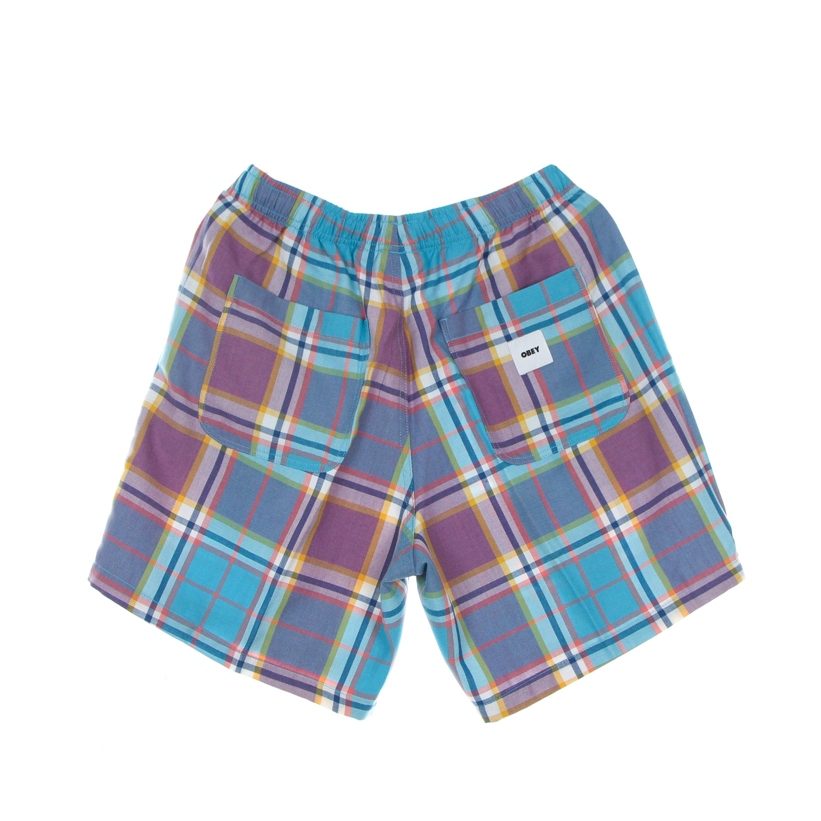 Obey, Pantalone Corto Uomo Easy Plaid Short, 