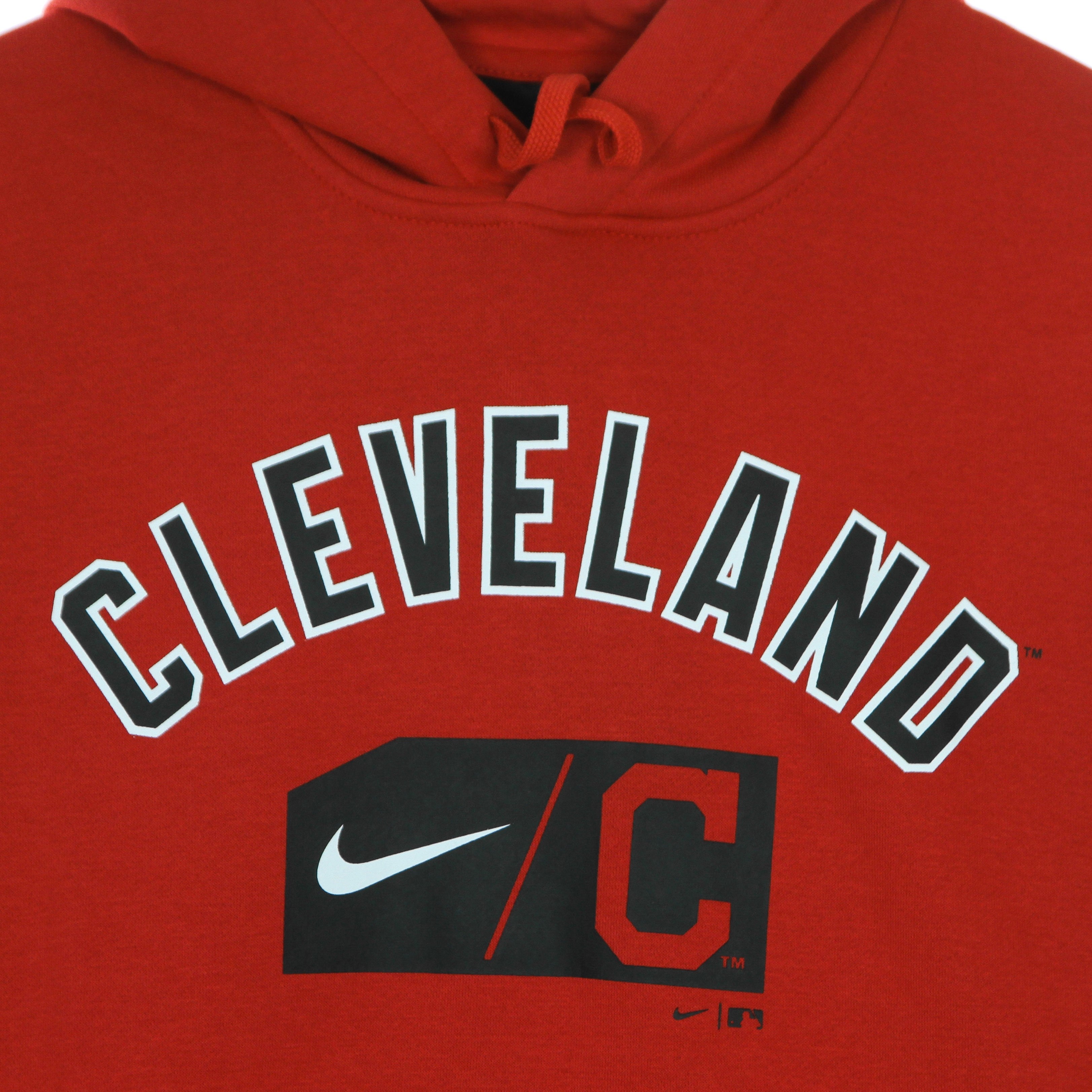 Men's Hoodie Mlb Team Lettering Club Pullover Hoodie Cleind Sport Red