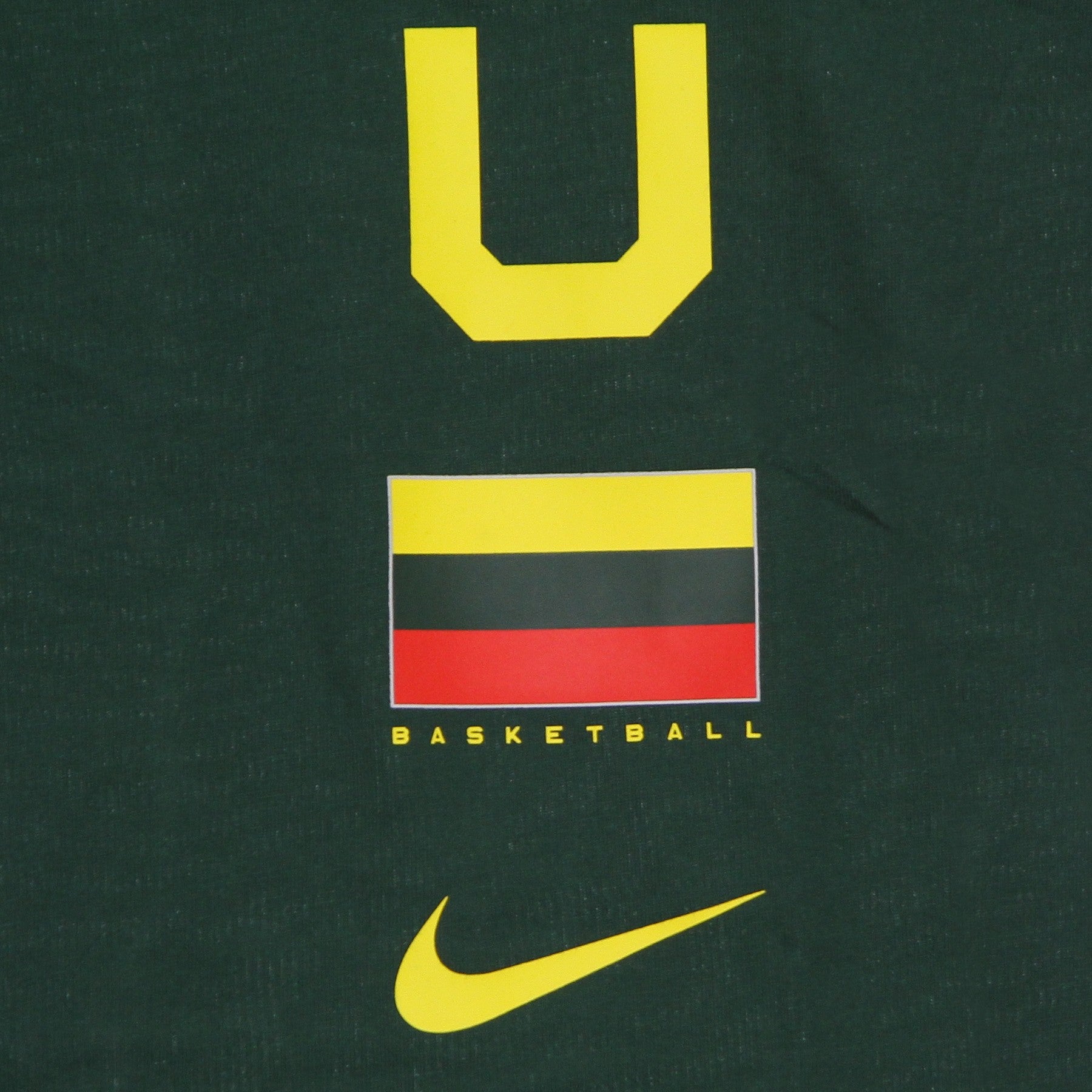 Men's T-Shirt Olympics Lithuania Nike Dri-fit Team Tee Gorge Green