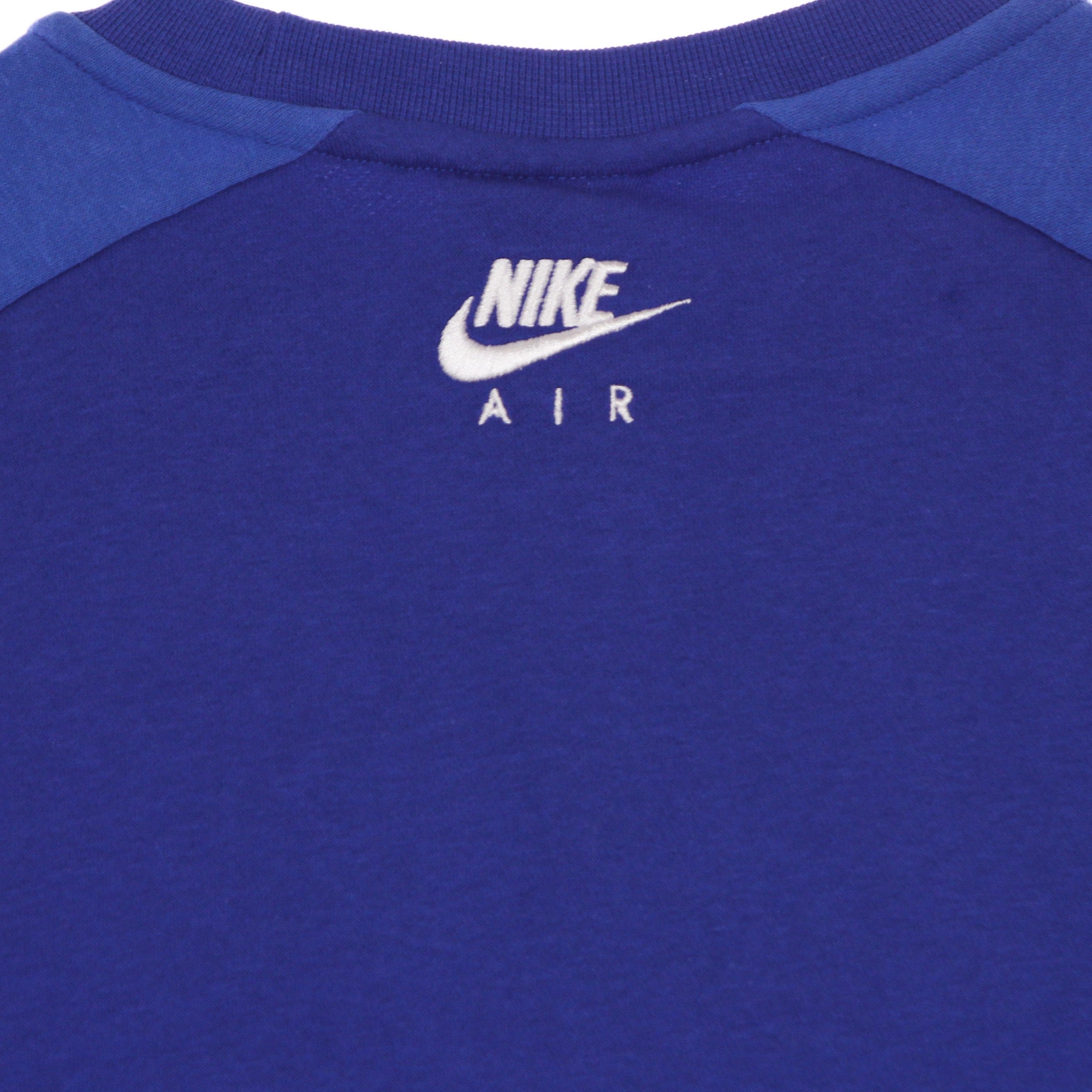 Nike, Felpa Girocollo Ragazzo Air Crew, Game Royal/signal Blue/white