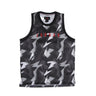 Jordan, Canotta Tipo Basket Uomo Jumpman All Over Print Jersey, Black