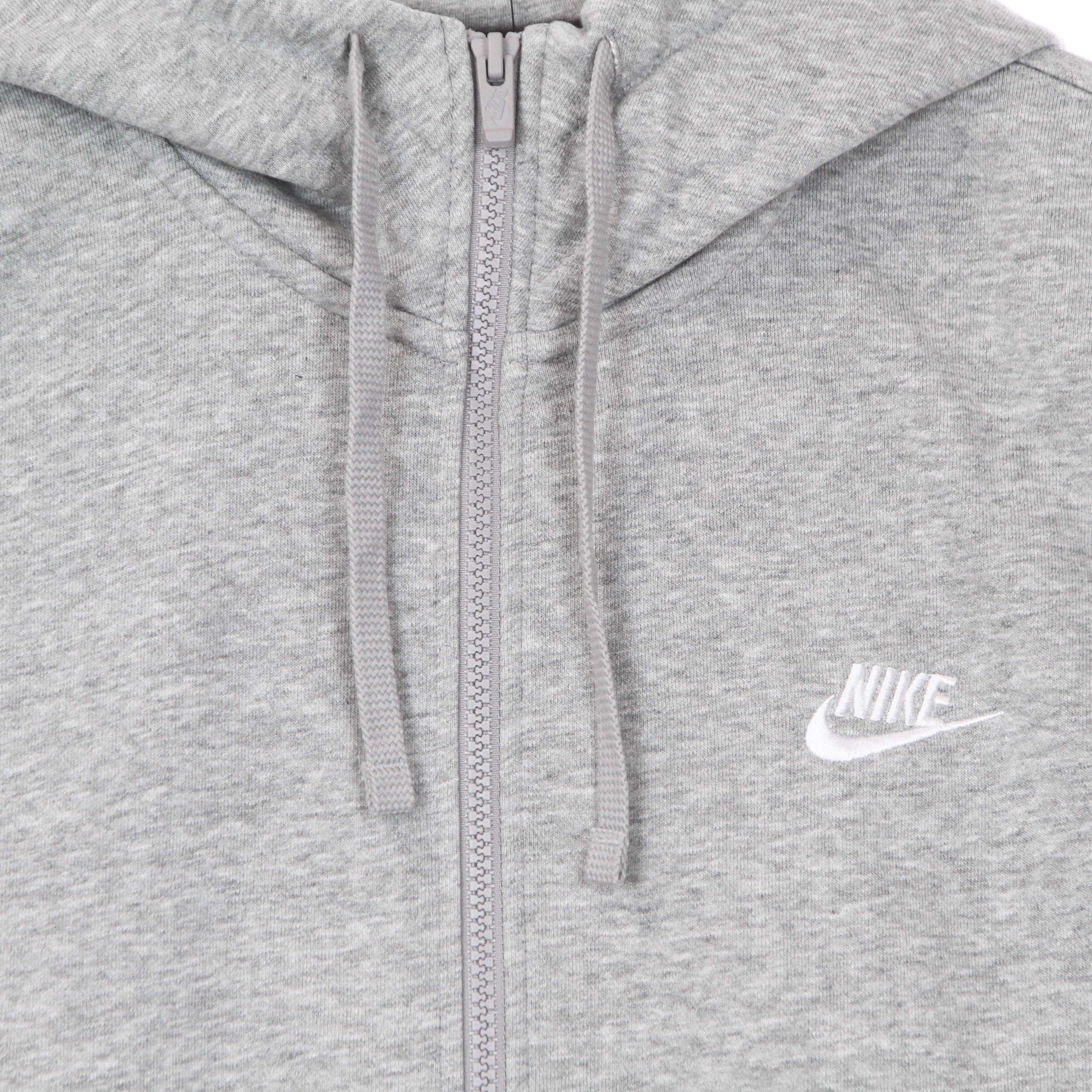 Nike, Felpa Leggera Cappuccio Zip Uomo Sportswear Club Hoodie Full Zip French Terry, 