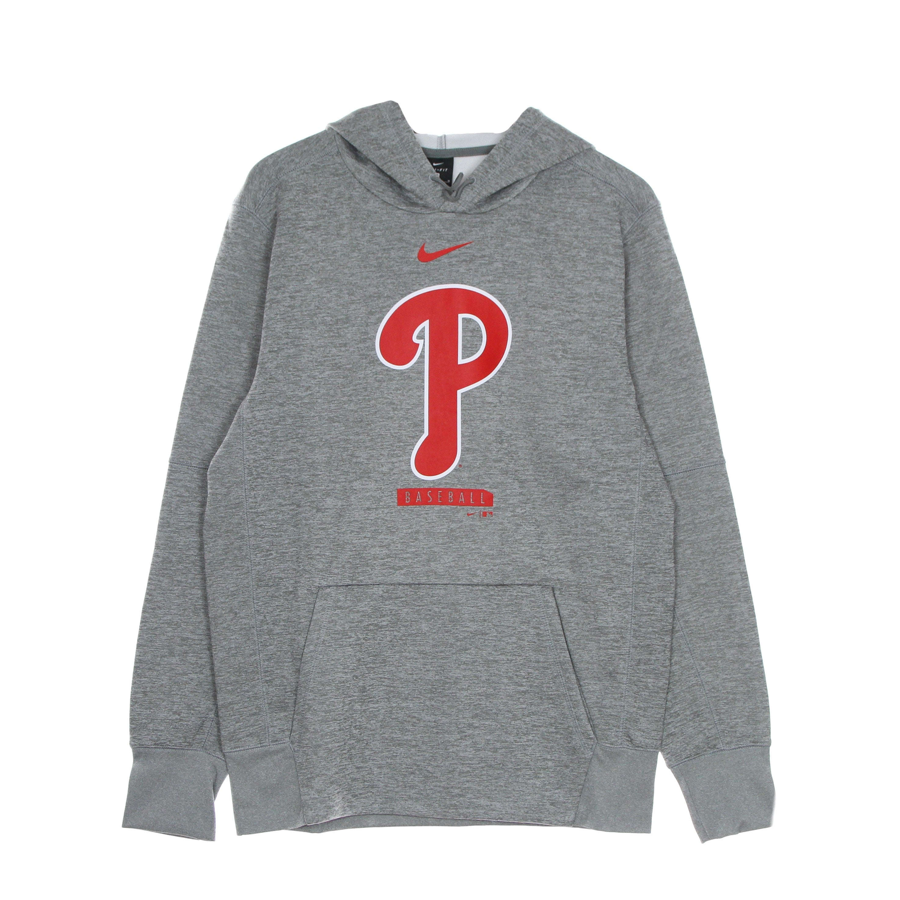 Herren Kapuzenpullover Mlb Logo Therma Performance Pullover Hoodie Phiphi Dark Grey Heather