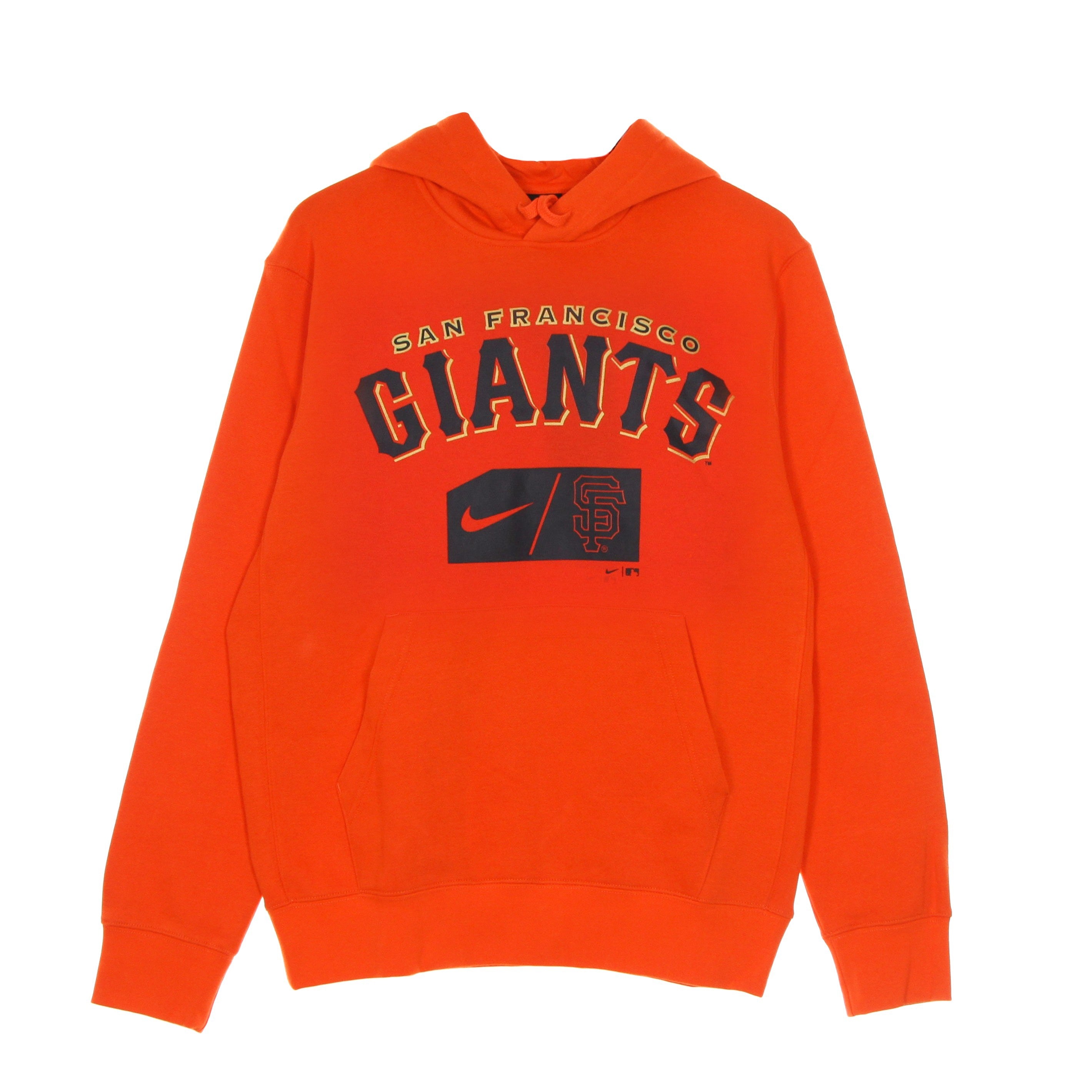 Men's Hoodie Mlb Team Lettering Club Pullover Hoodie Safgia Team Orange