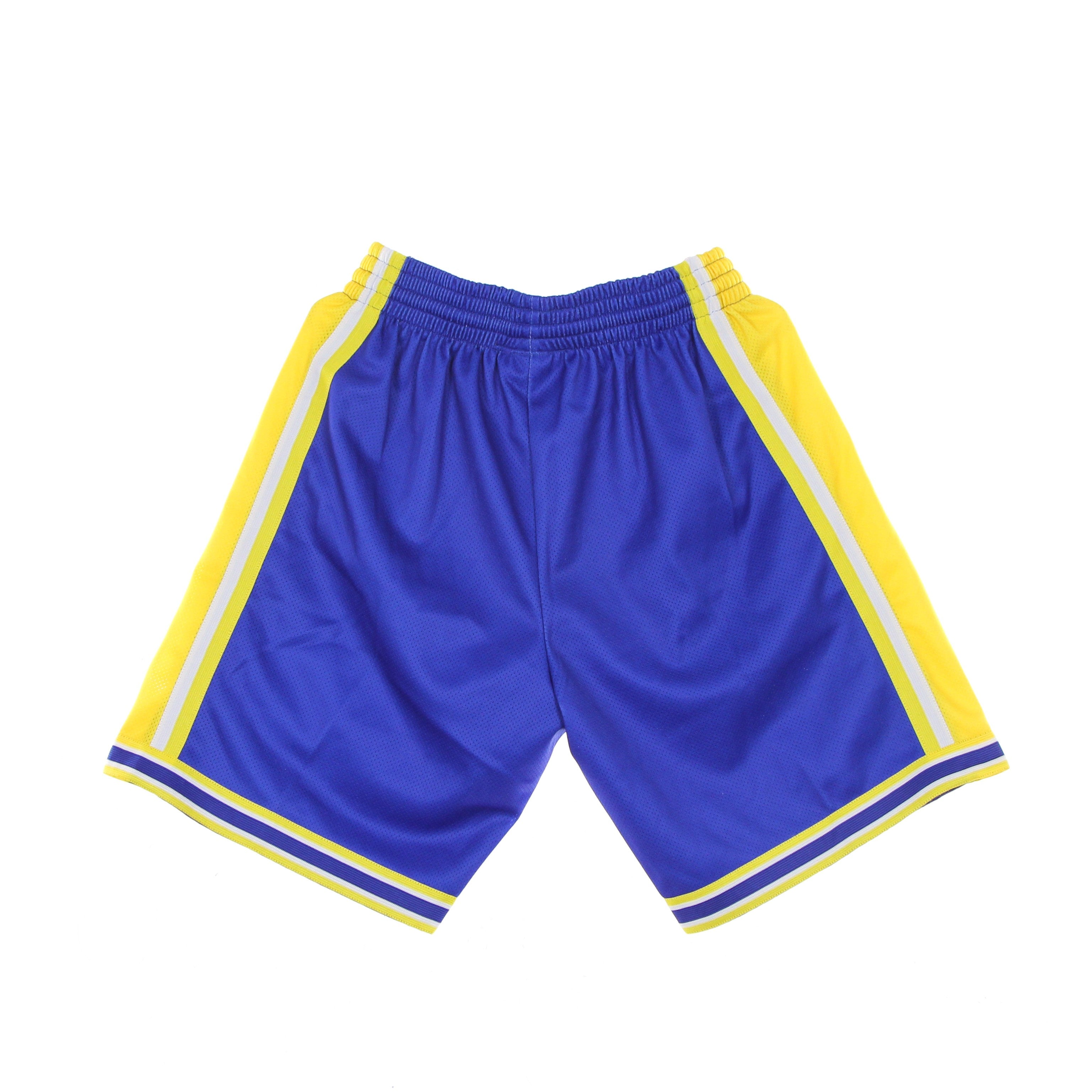 Mitchell & Ness, Pantaloncino Tipo Basket Uomo Nba Big Face Blown Out Fashion Short Hardwood Classics Golwar, 