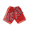 Mitchell & Ness, Pantaloncino Tipo Basket Uomo Nba Big Face Blown Out Fashion Short Hardwood Classics Miahea, Red/original Team Colors