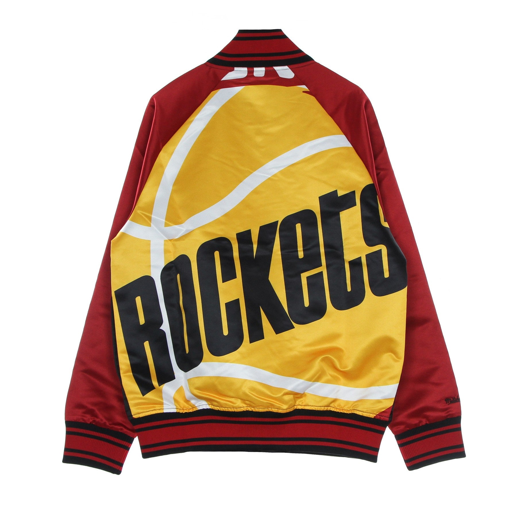 Giubbotto Bomber Uomo Nba Big Face Colossal Jacket Hardwood Classics Houroc Black/original Team Colors