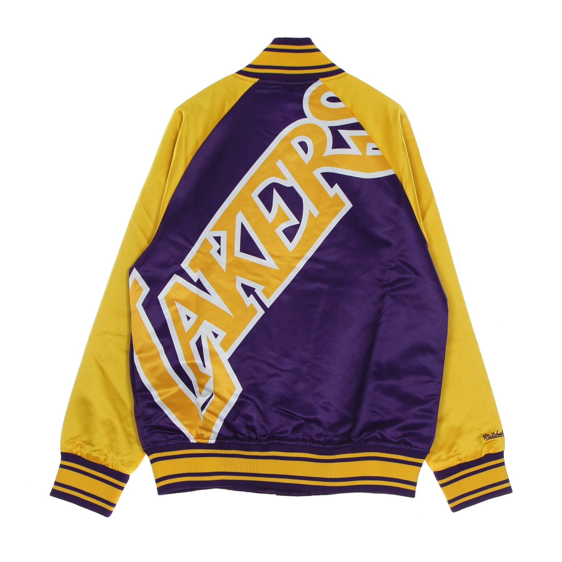 Herren Bomberjacke NBA Big Face Colossal Jacket Hardwood Classics Loslak Lila/Original Teamfarben