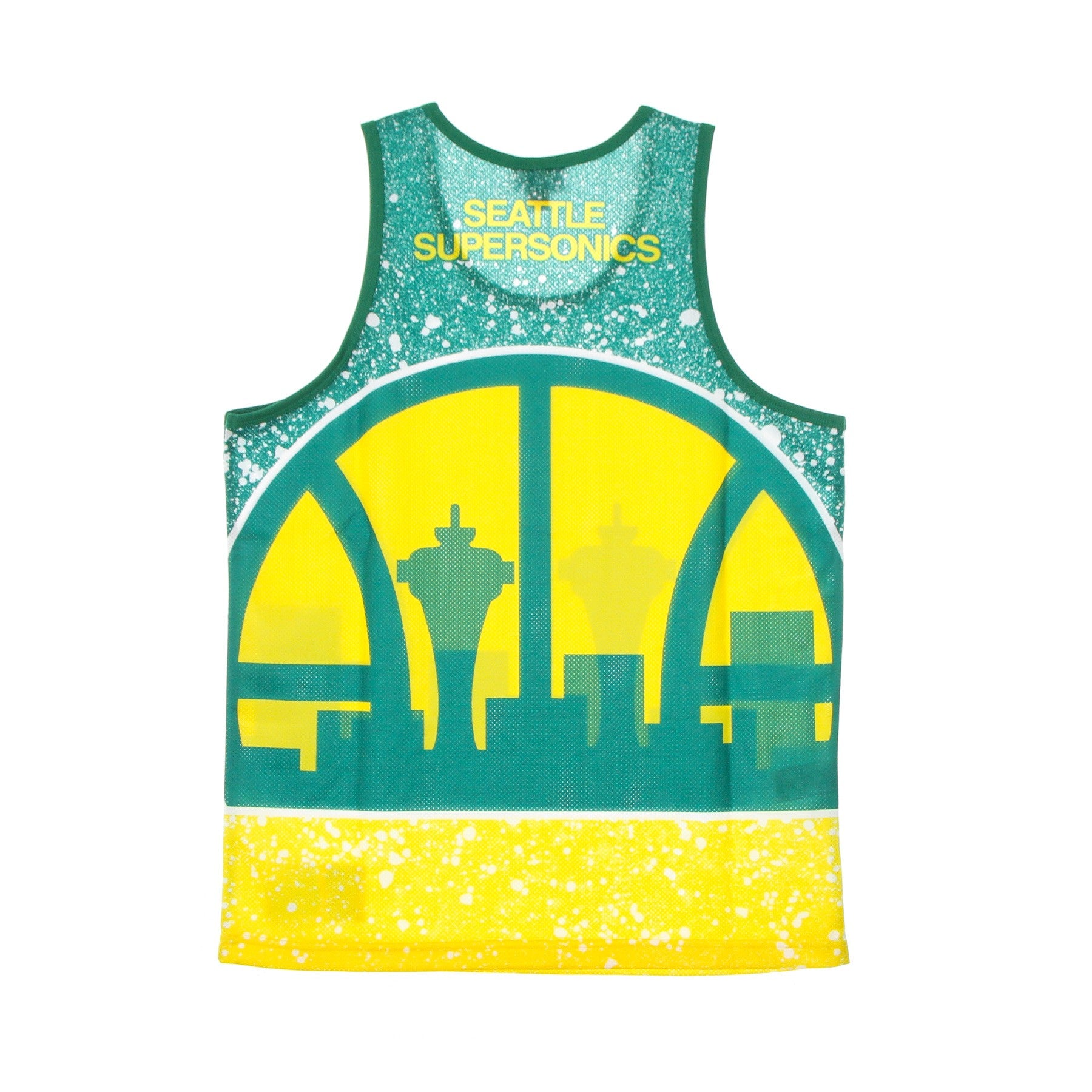 Mitchell & Ness, Canotta Tipo Basket Uomo Nba Jumbotron Sublimated Mesh Tank Hardwood Classics Seasup, 