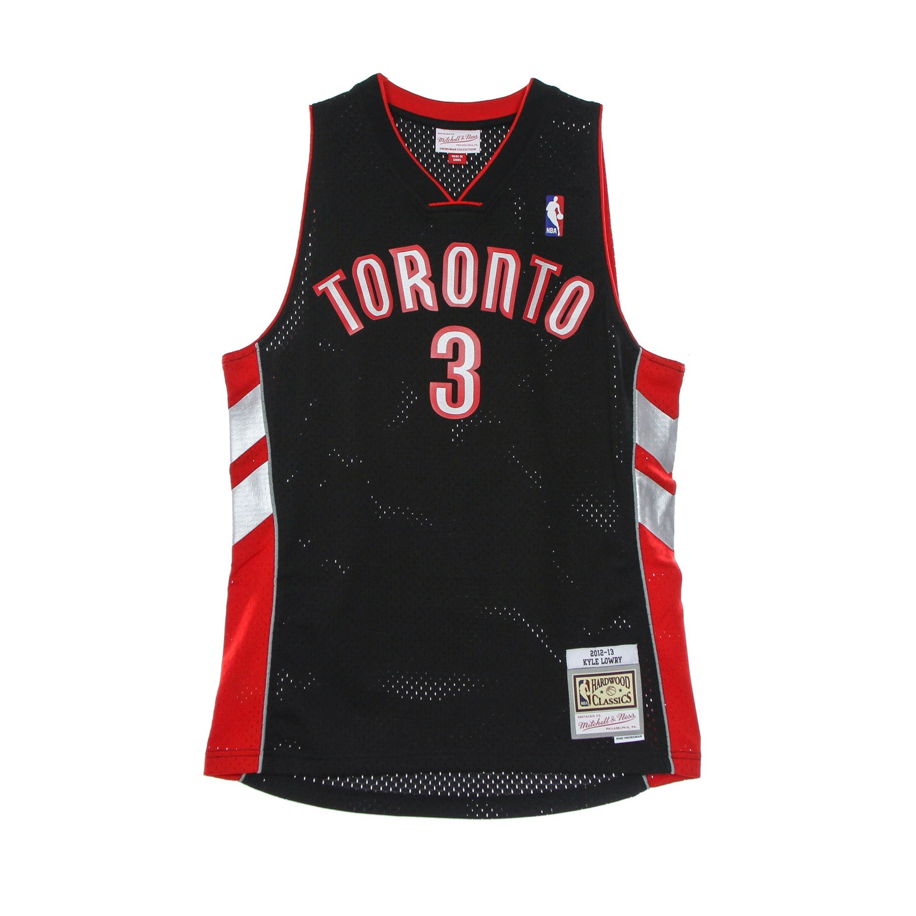 Mitchell & Ness, Canotta Basket Uomo Nba Swingman Jersey Hardwood Classics No 3 2012-13 Kyle Lowry Torrap, Original Team Colors