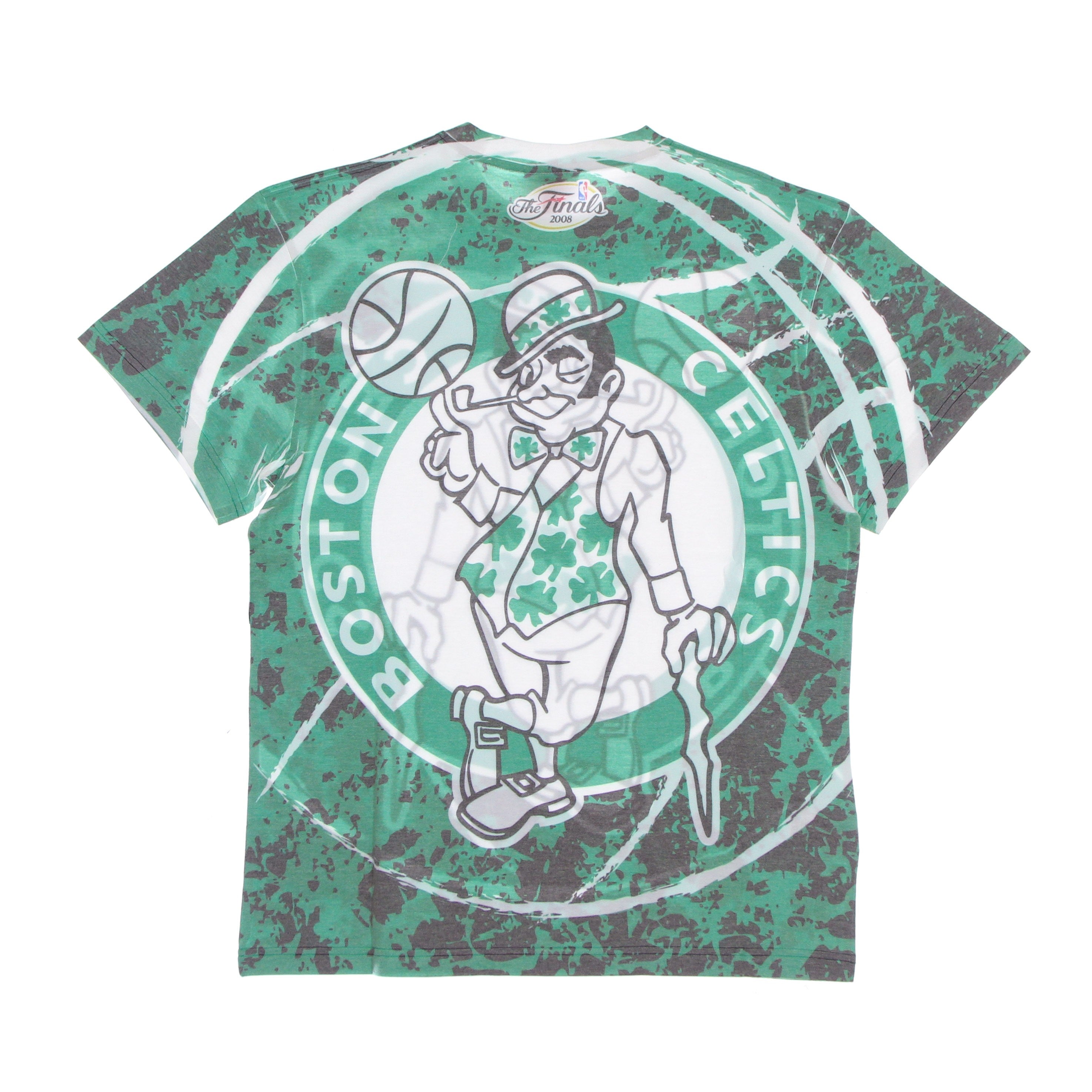 Maglietta Uomo Nba Jumbotron Tee Hardwood Classics Boscel Kelly Green/original Team Colors