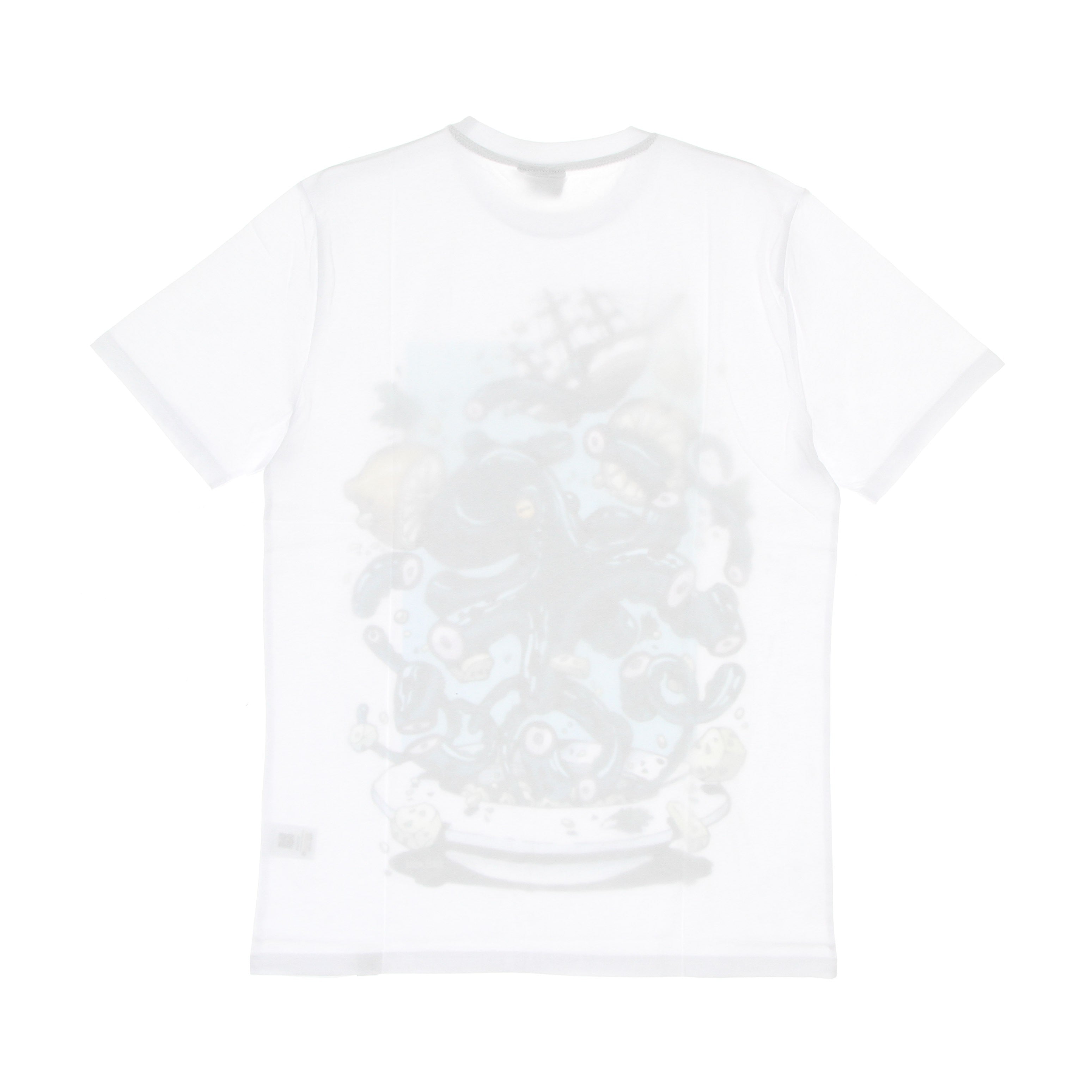 T -SHIRS Men ombre ensalada de ensalada blanca