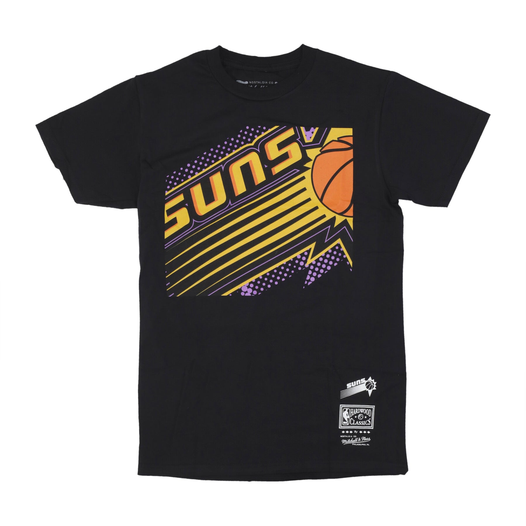 Mitchell & Ness, Maglietta Uomo Nba Big Face 7.0 Tee Phosun, Black