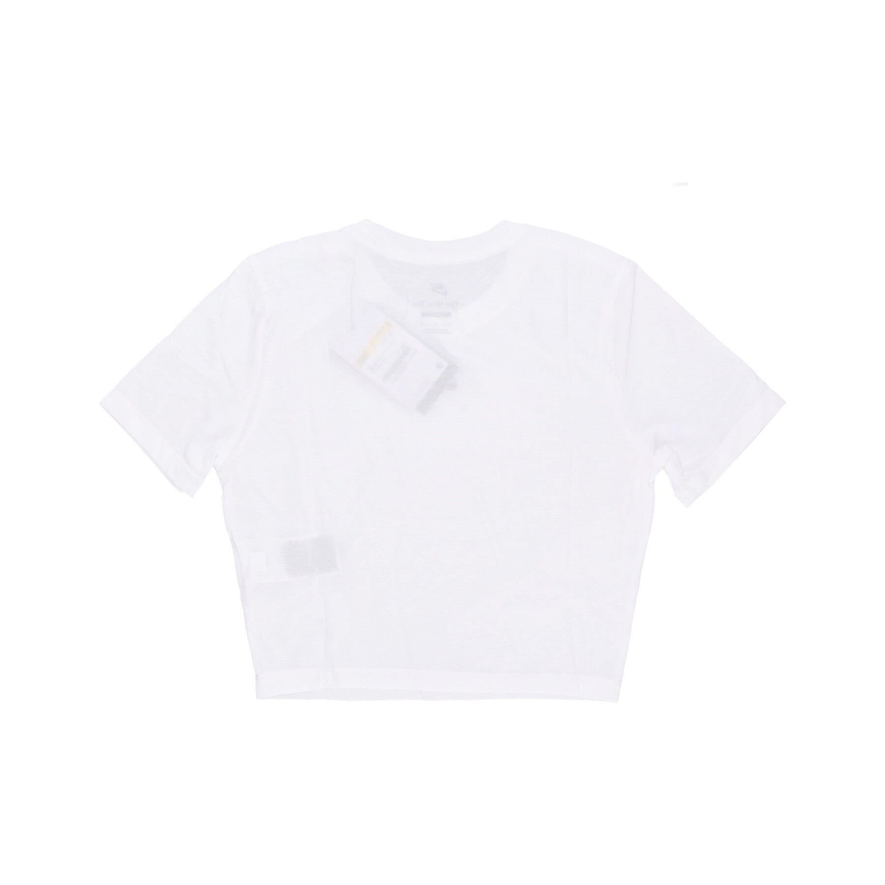 W Sportswear Essential Slim-fit Crop Tee Damen-Kurz-T-Shirt Weiß/Weiß/Schwarz