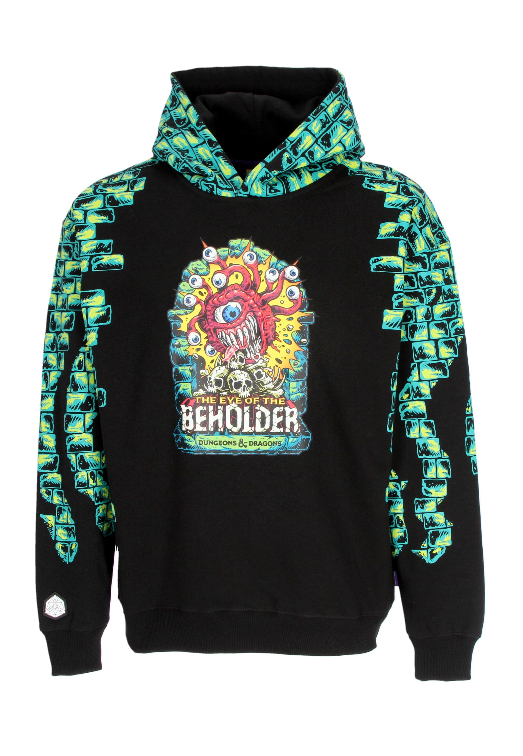 Felpa Cappuccio Uomo Beholder Hoodie X Dungeons& Dragons Black