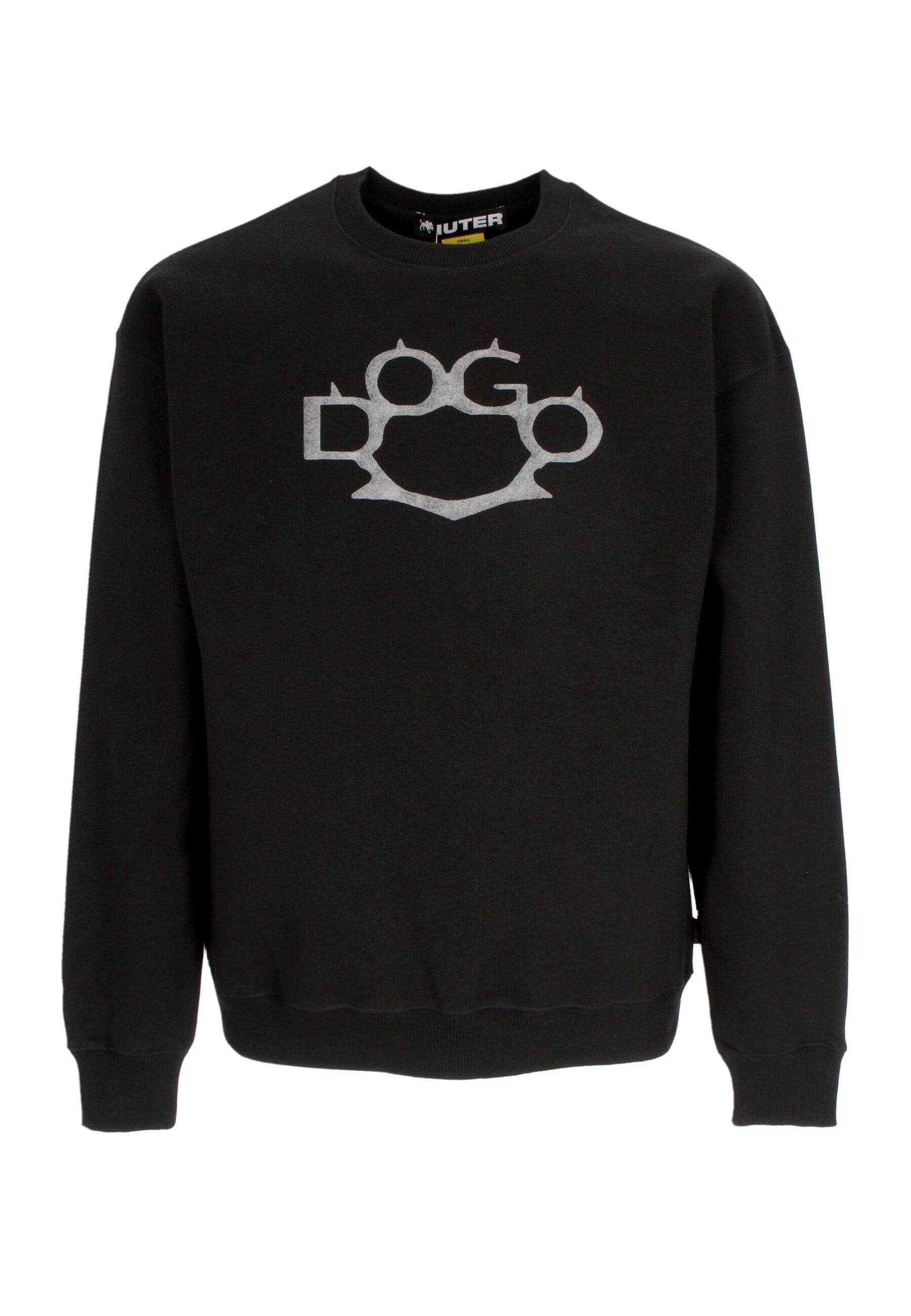 Felpa Girocollo Uomo Dogo Og Logo Crew X Club Dogo Black