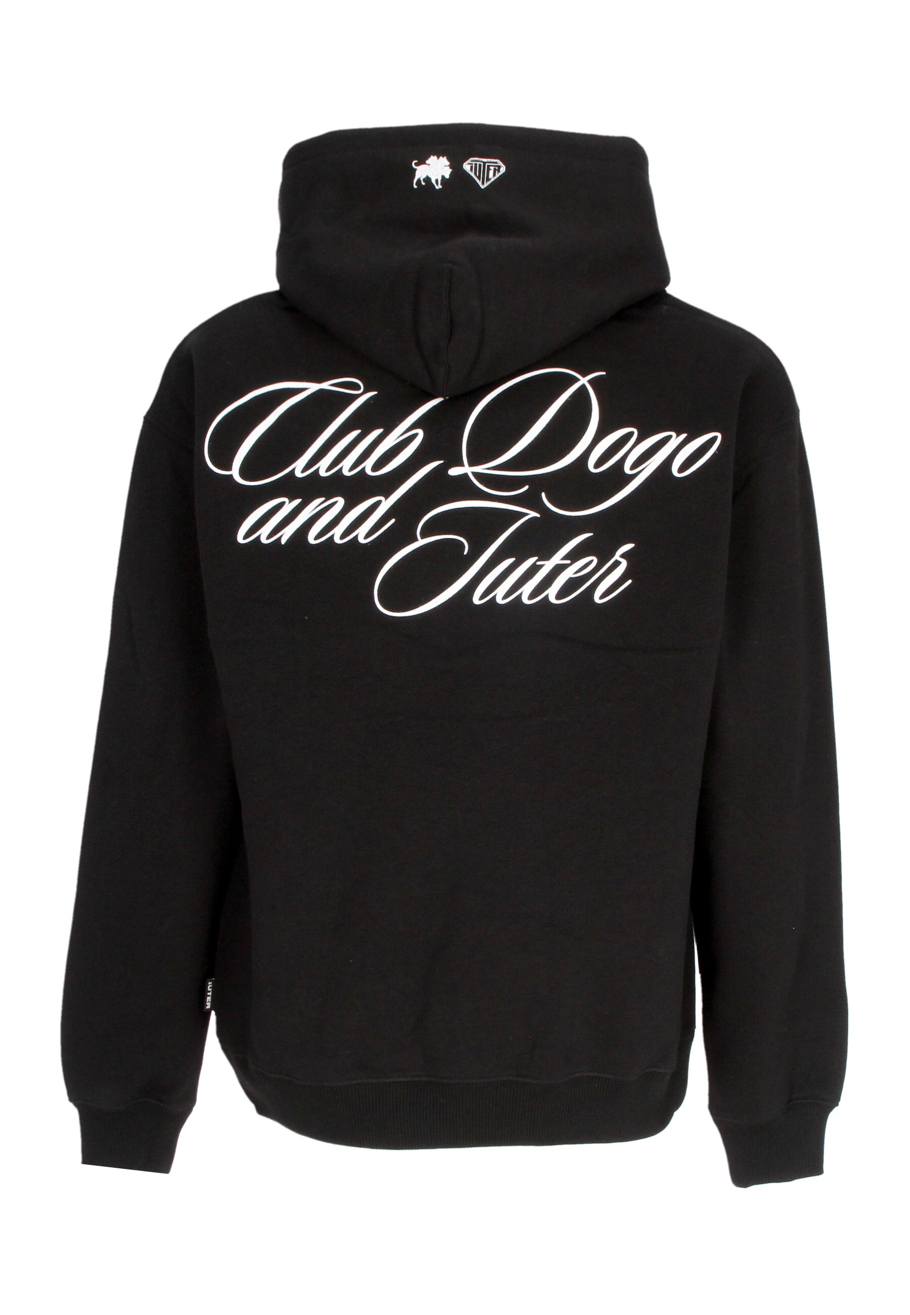 Felpa Cappuccio Uomo Skyline Hoodie X Club Dogo Black