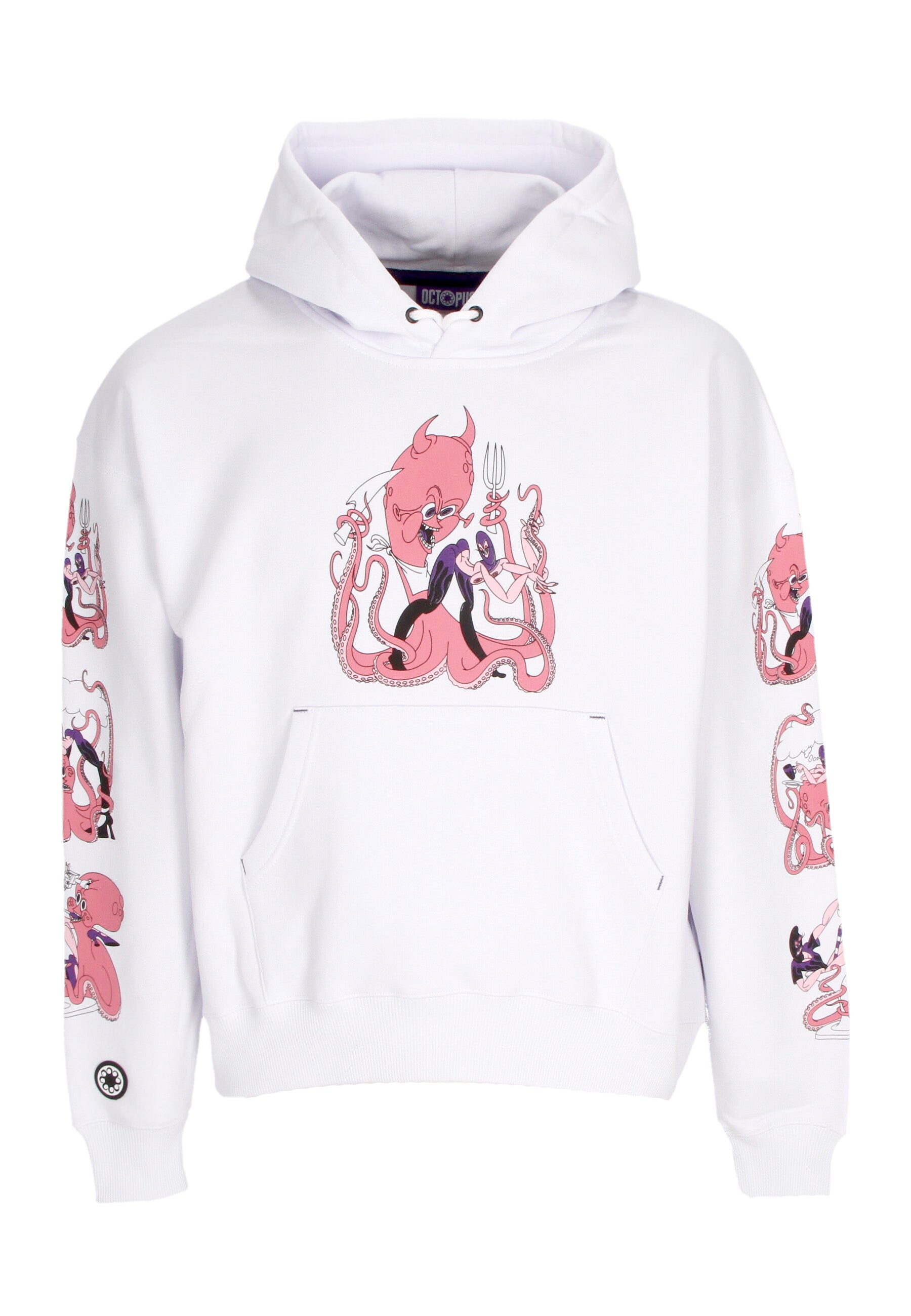 Felpa Cappuccio Uomo Love Hoodie White