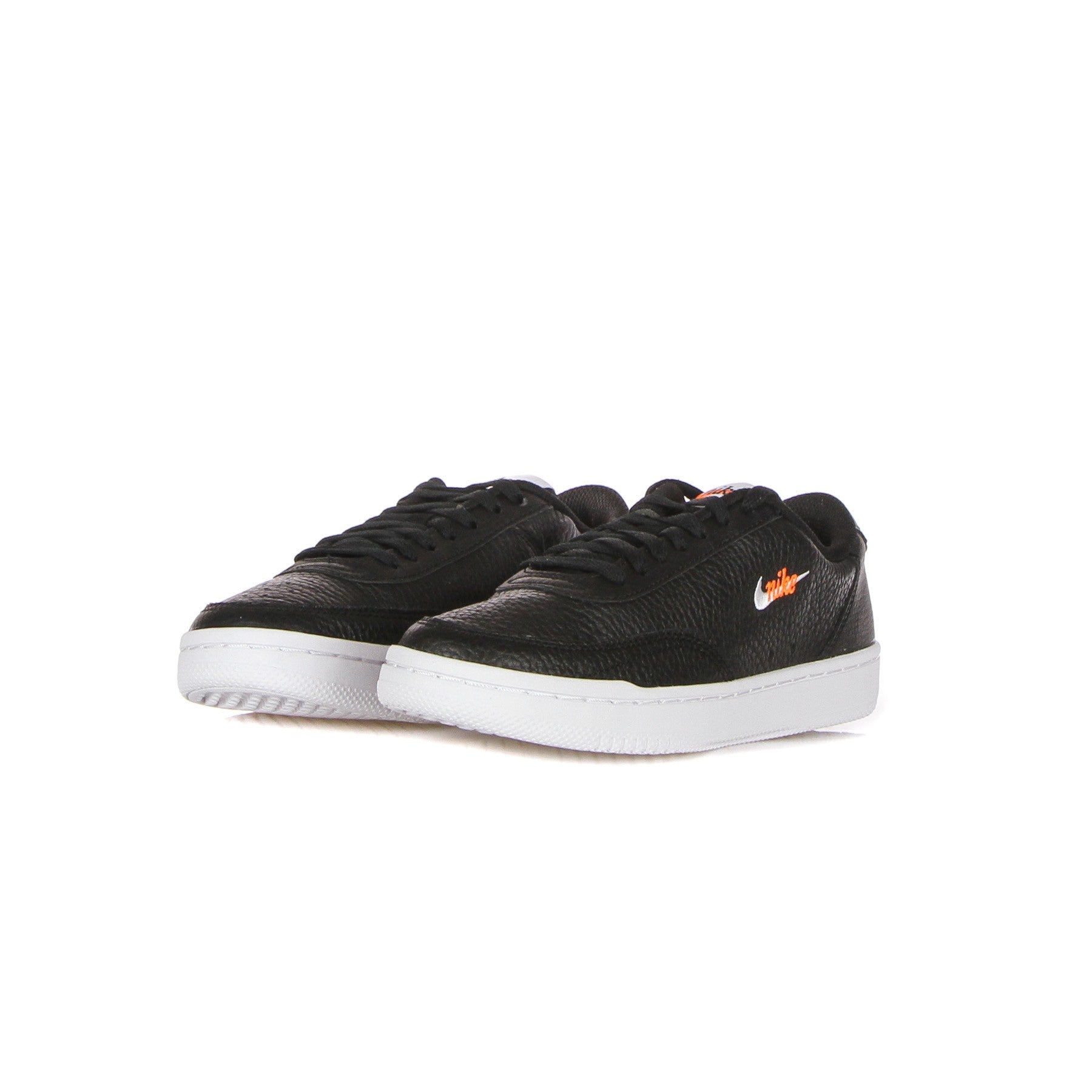 Nike, Scarpa Bassa Donna Wmns Court Vintage Premium, Black/white/total Orange