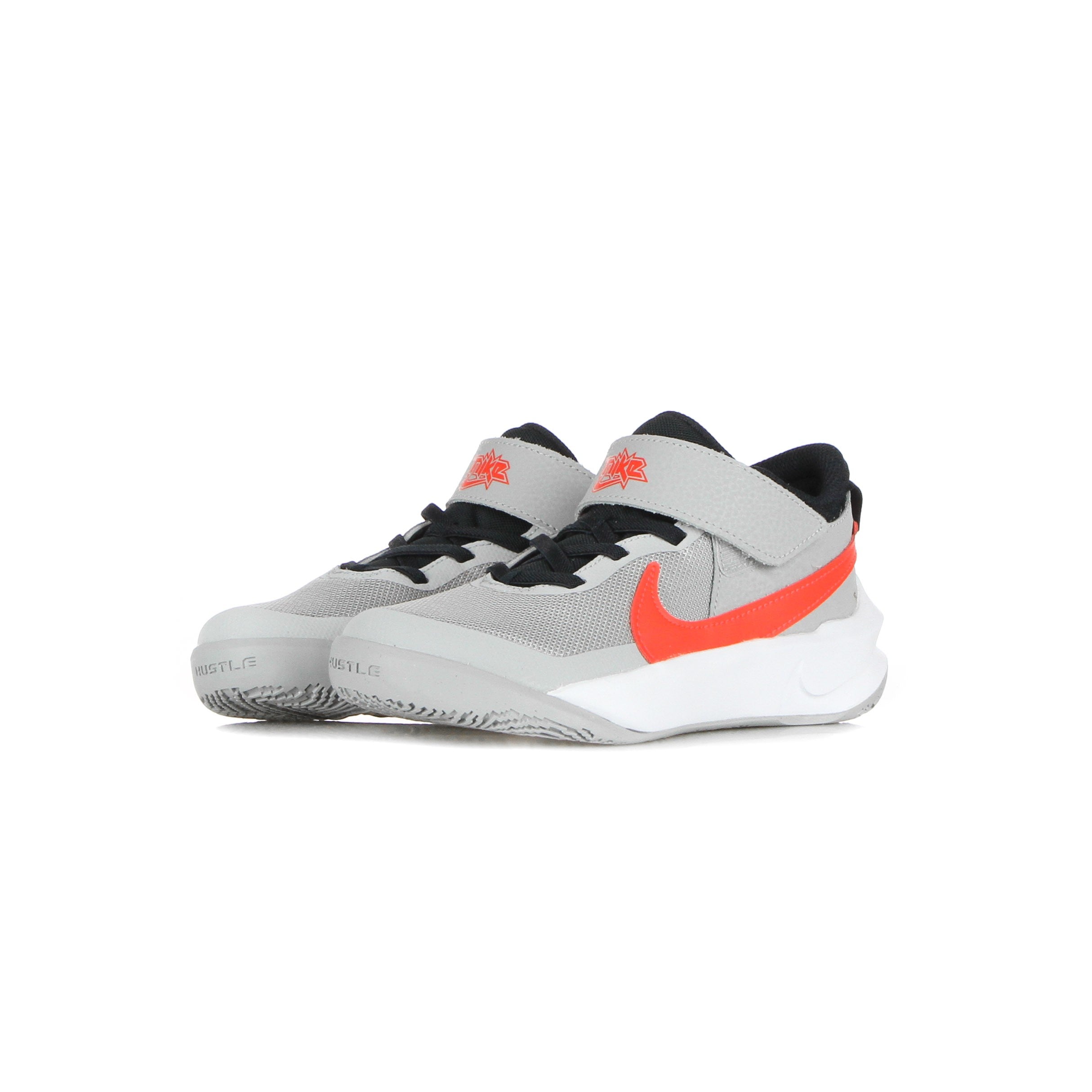 Low Shoe Child Team Hustle D 10 (ps) Lt Smoke Grey/bright Crimson