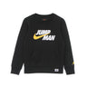 Jordan, Felpa Girocollo Ragazzo Jumpman By Nike Crewneck, Black