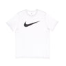 Nike, Maglietta Uomo Icon Swoosh Tee, White/black