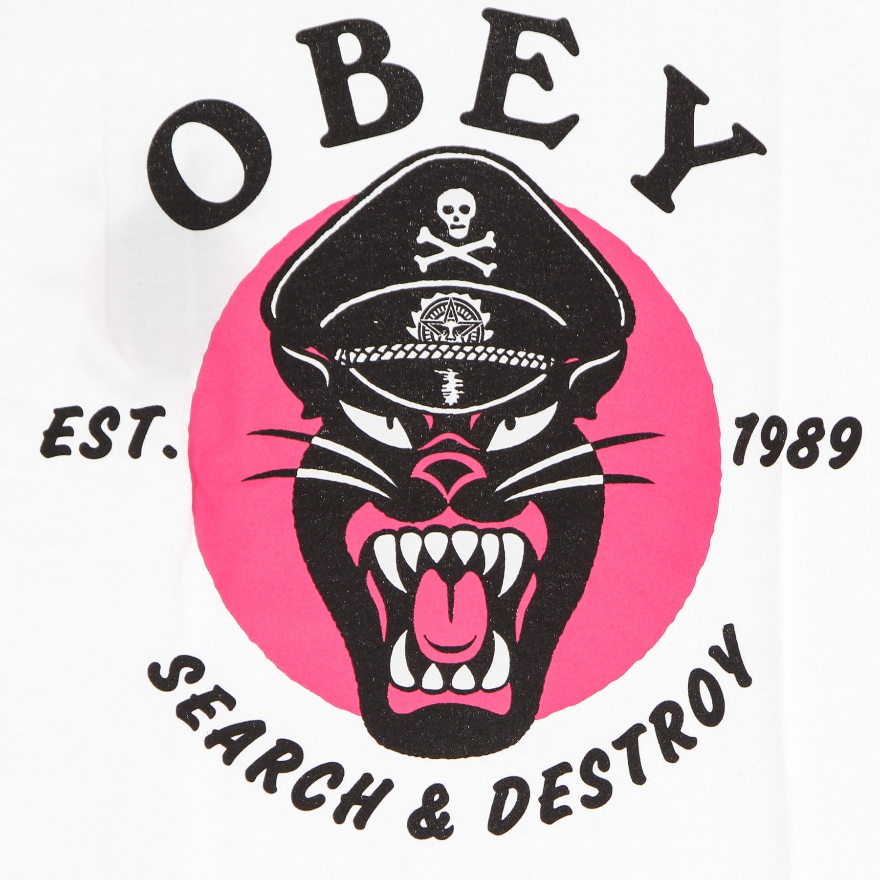 Obey, Maglietta Uomo Battle Panther Classic Tee, 