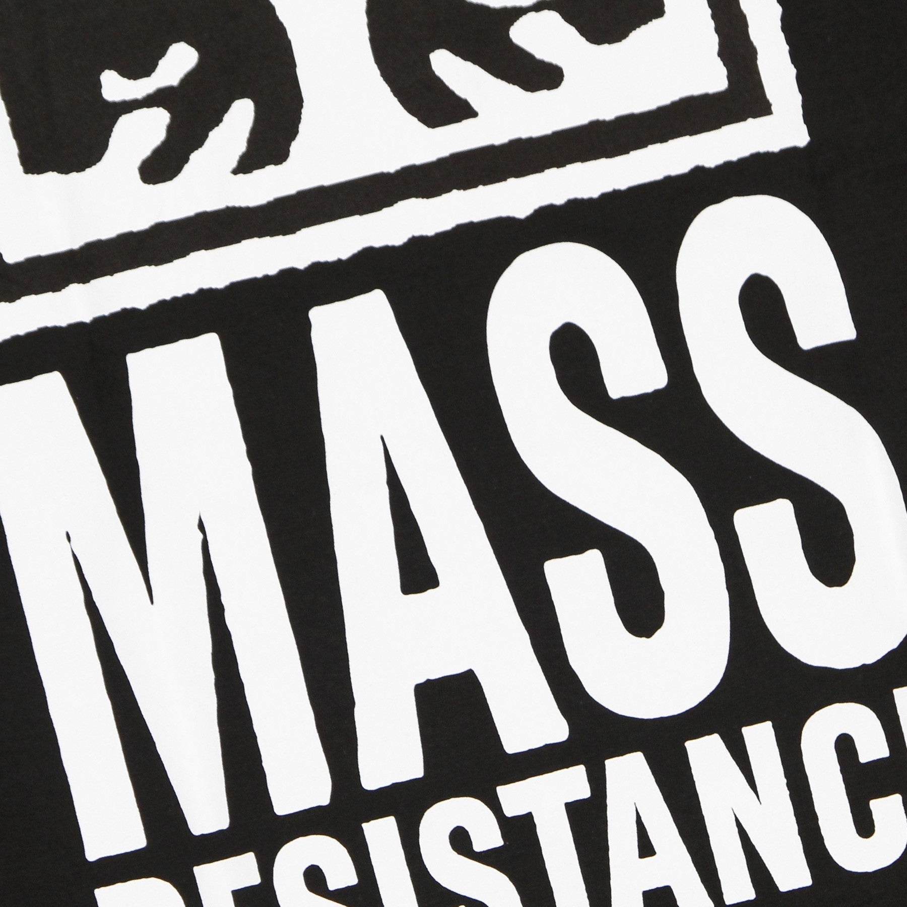 Mass Resistance Classic Tee Schwarzes Herren-T-Shirt