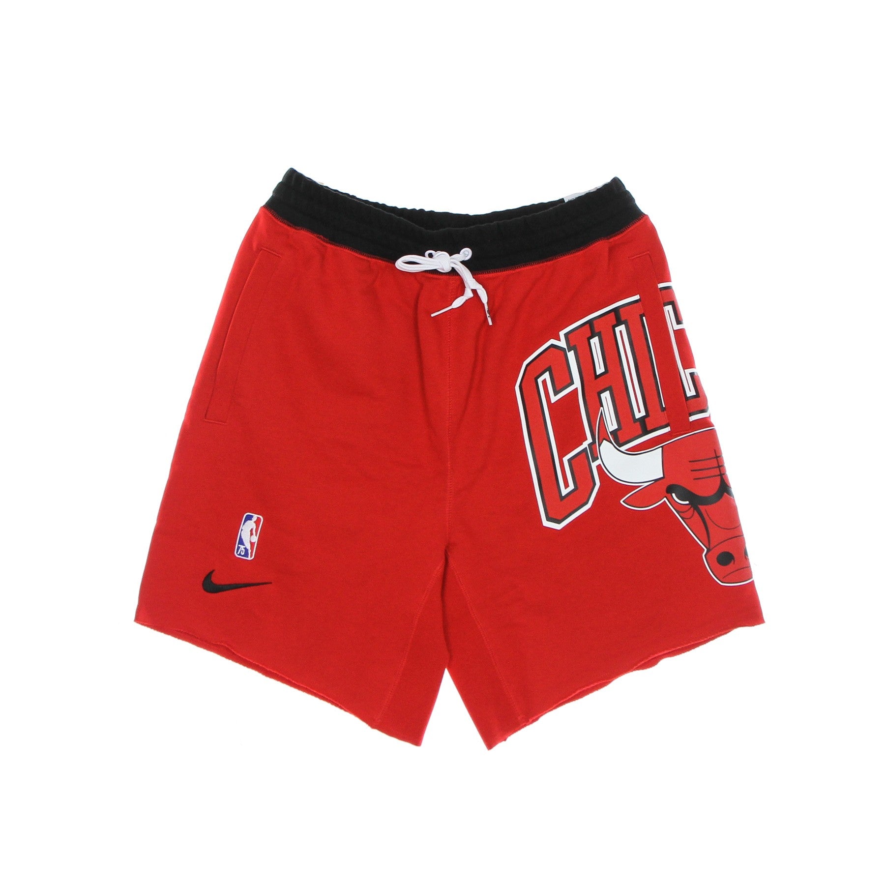 Nike Nba, Pantalone Corto Tuta Uomo Nba Short Fleece Courtside 75 Chibul, University Red/black/white/black