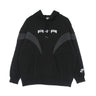 Nike, Felpa Leggera Cappuccio Donna Air Fleece Gx Hoodie, Black/dk Smoke Grey/white