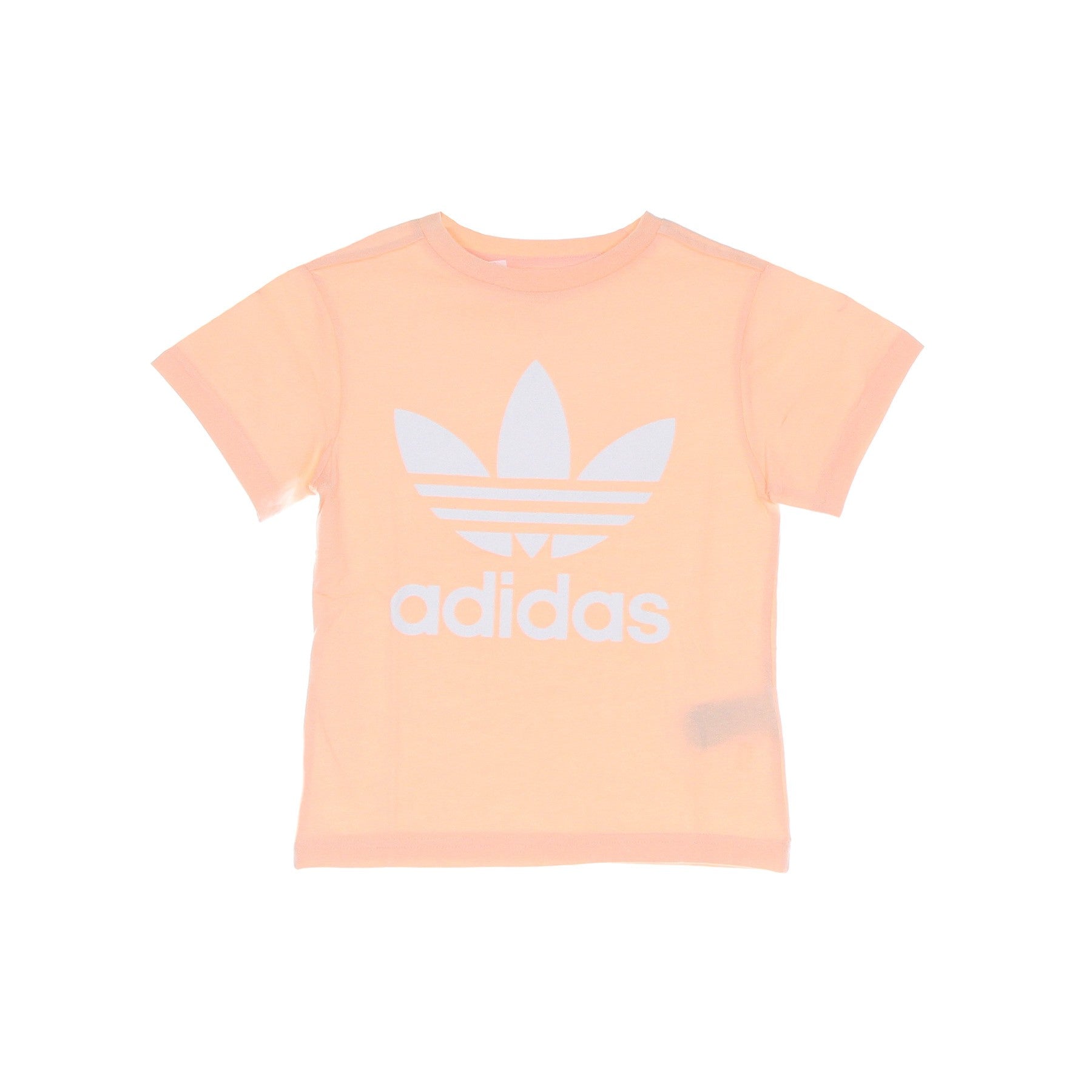 Adidas, Maglietta Bambina Trefoil Tee, Hazcor/white