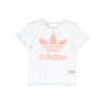 Adidas, Maglietta Ragazza Trefoil Tee, White/haze Coral