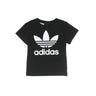 Adidas, Maglietta Bambino Trefoil Tee, Black/white