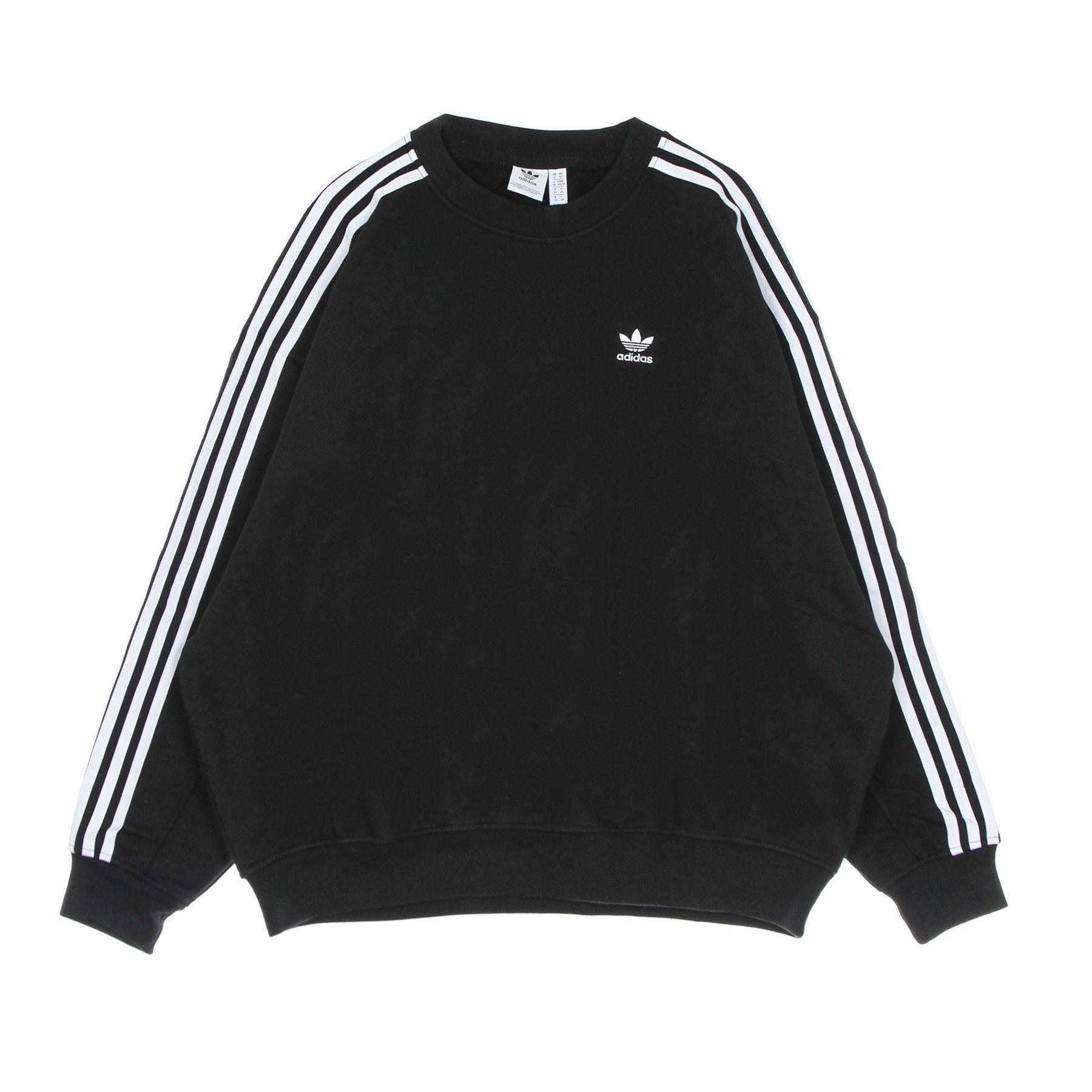 Adidas, Felpa Girocollo Donna Oversize Sweatshirt, Black